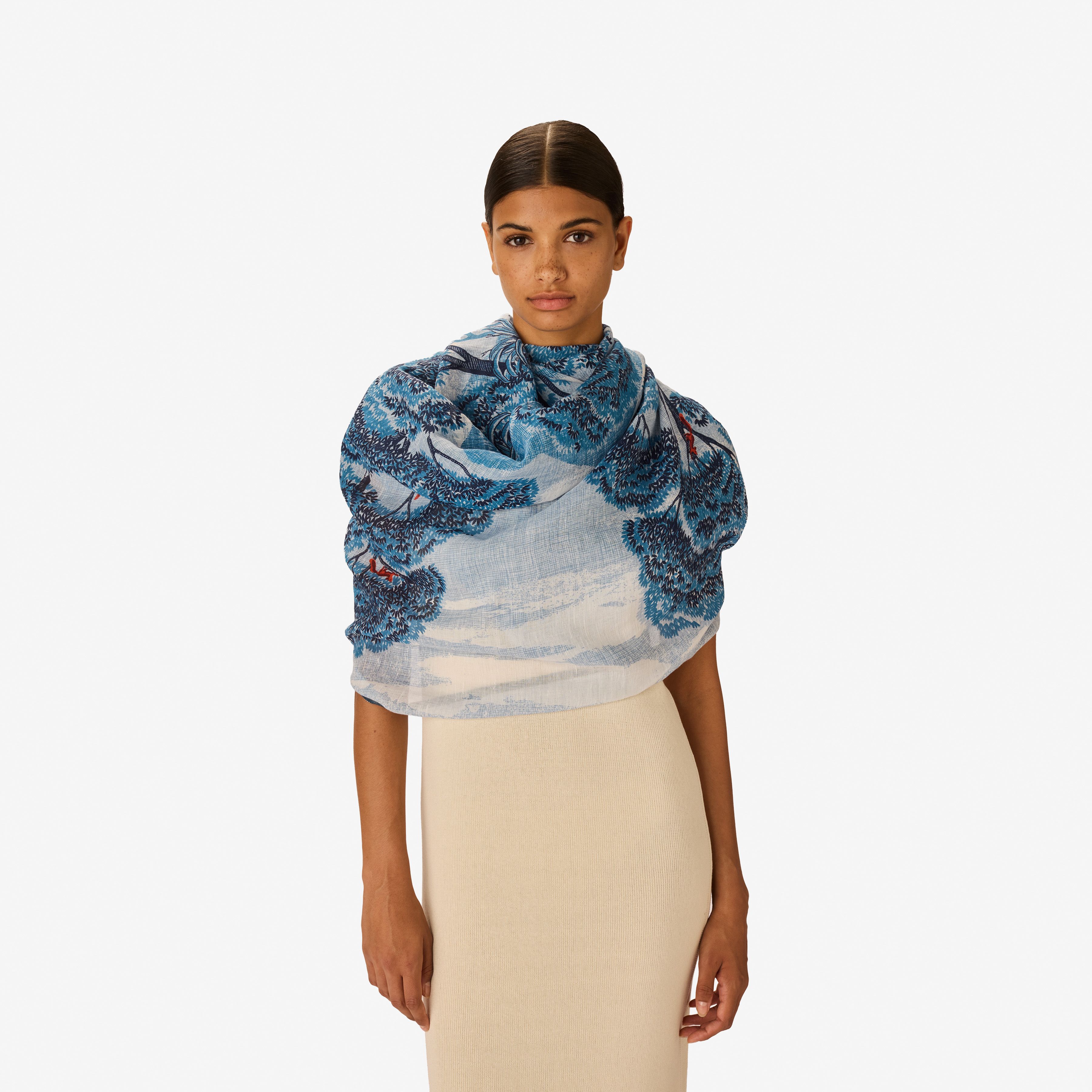 Scarf 70 - Ambroise - Duck Blue