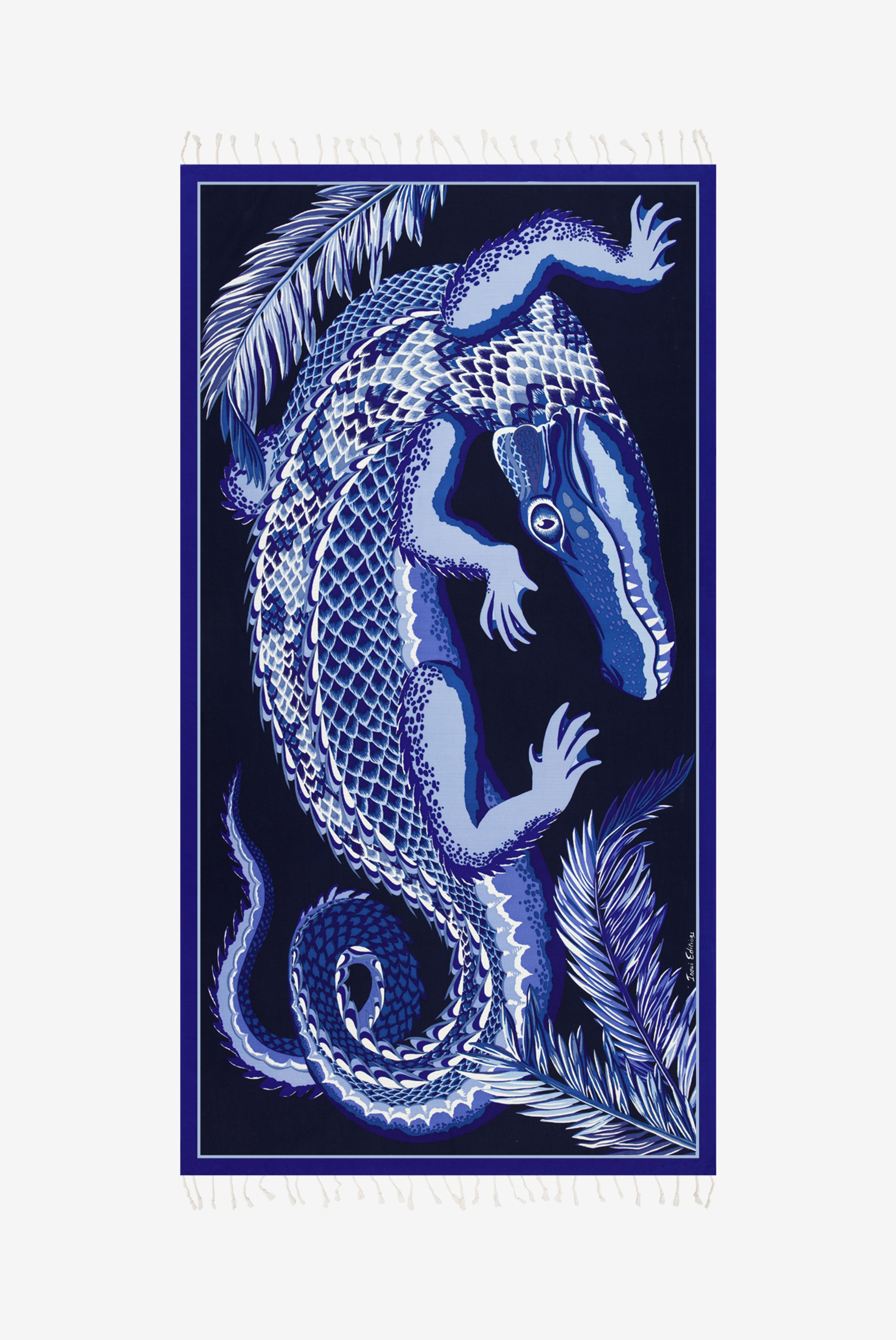 Fouta Towel 100 - Croco - Navy
