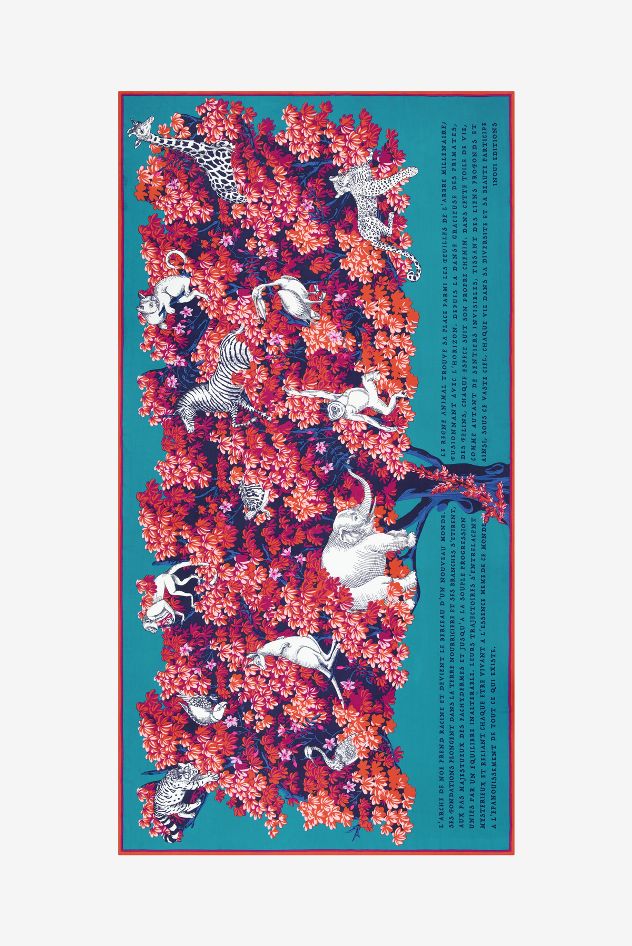 Scarf 100 - Bestiaire - Pink