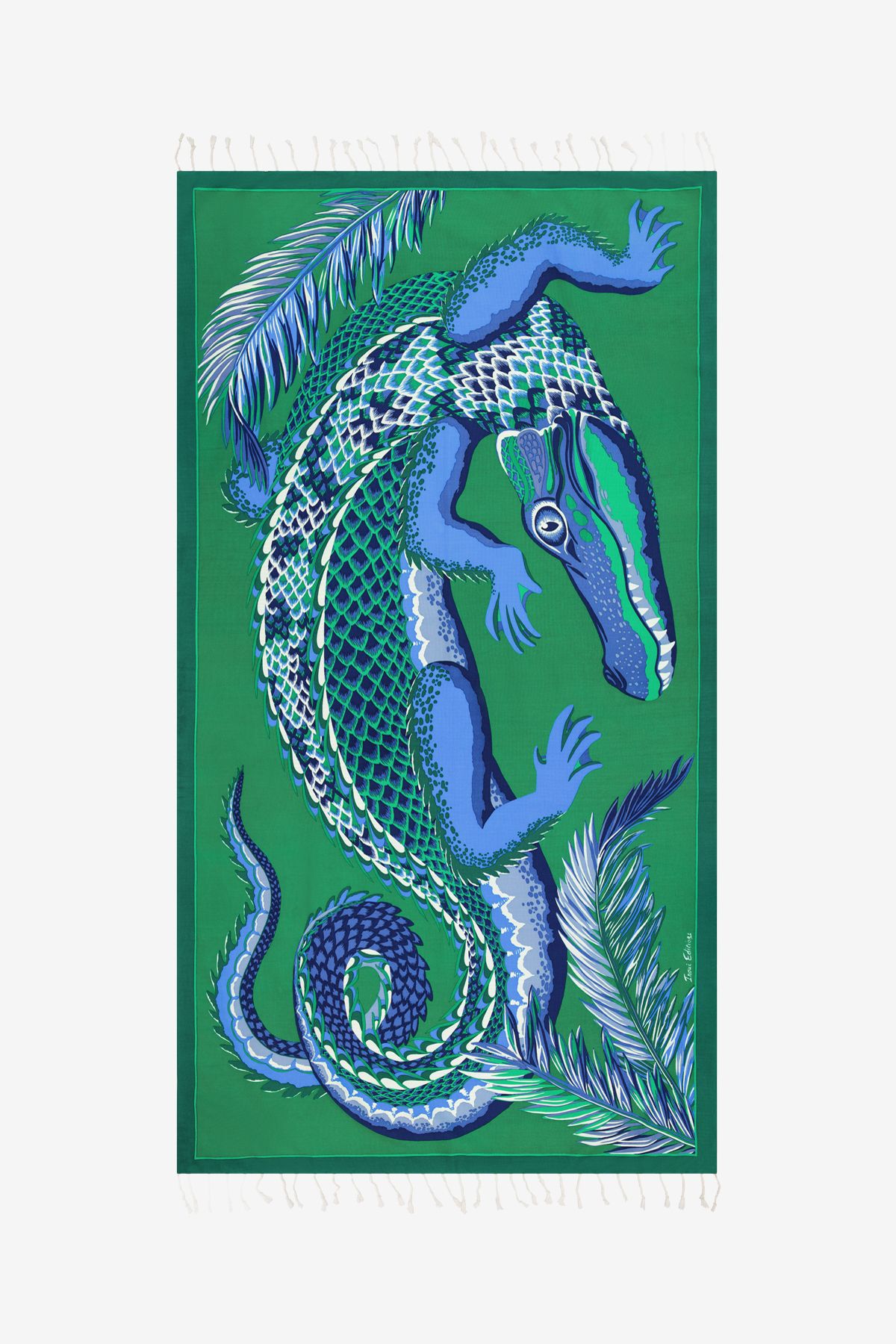 Fouta Towel 100 - Croco - Green