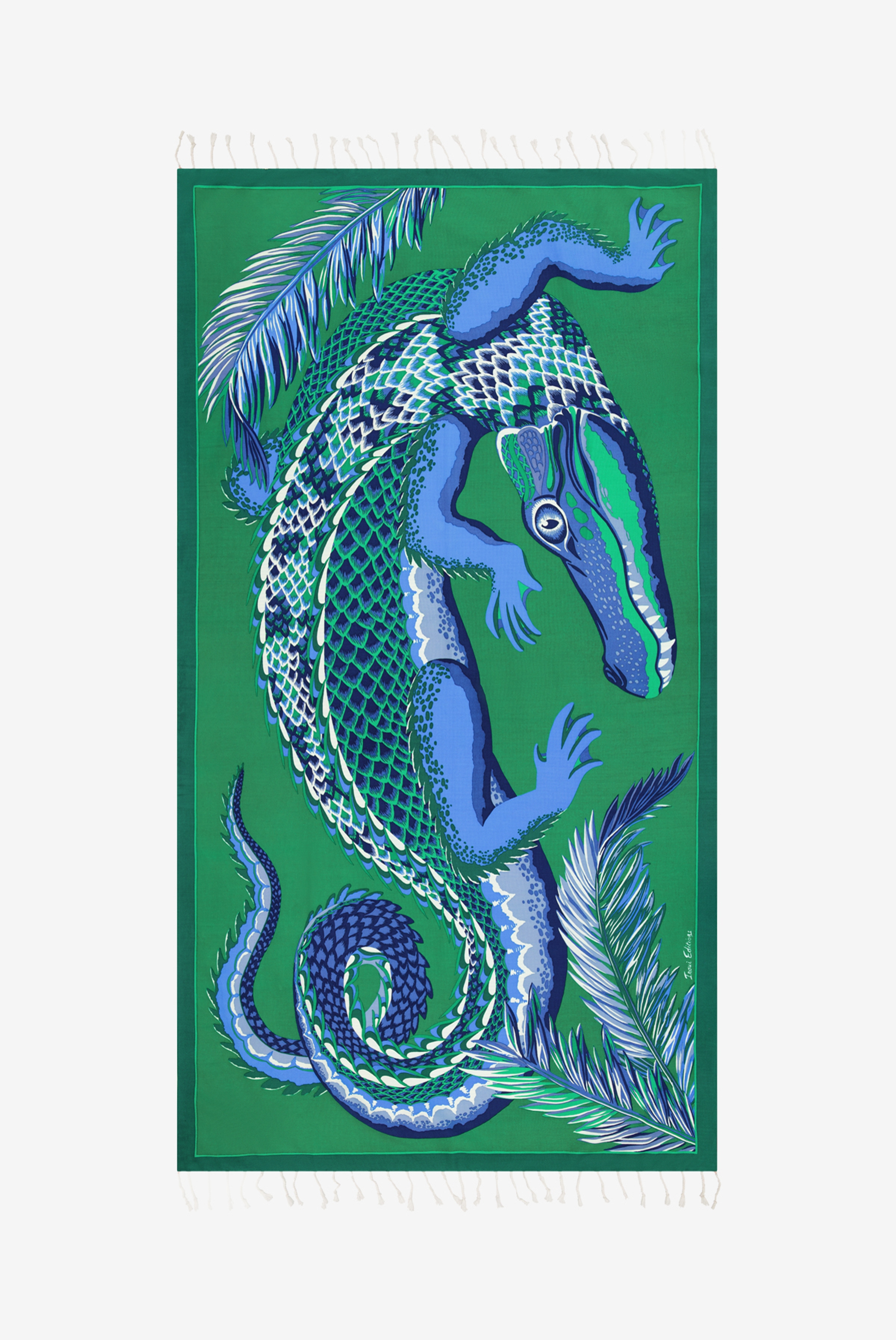 Fouta Towel 100 - Croco - Green