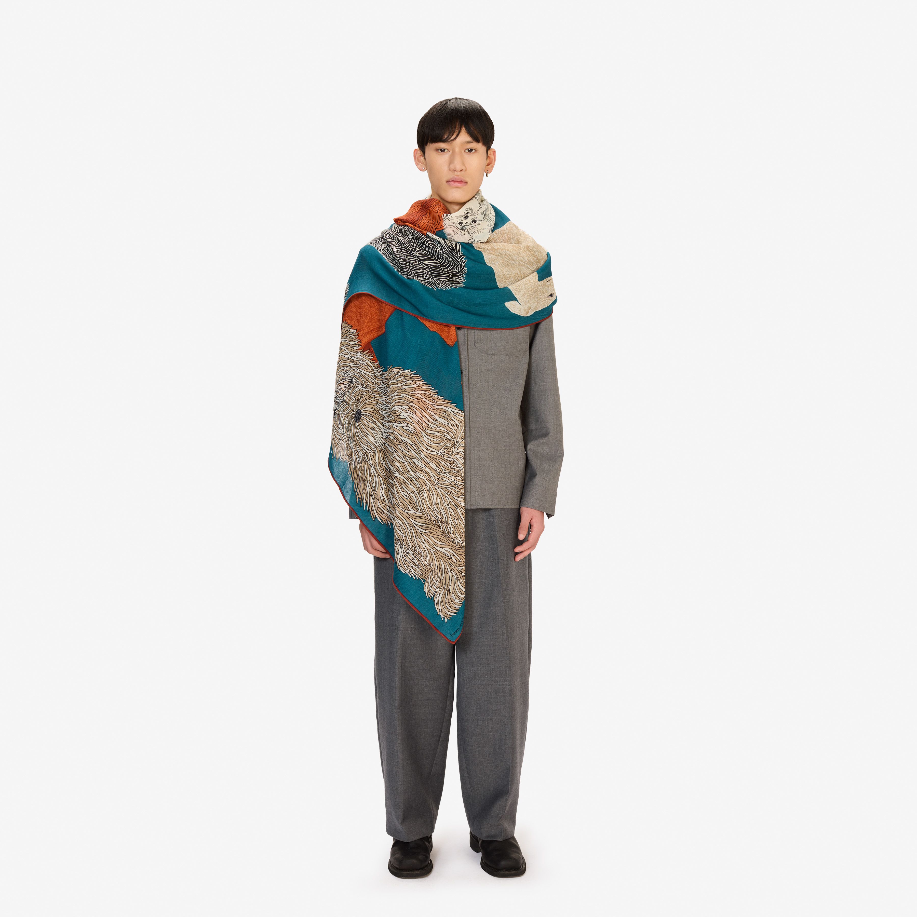 Scarf 100 - Toutou - Duck Blue