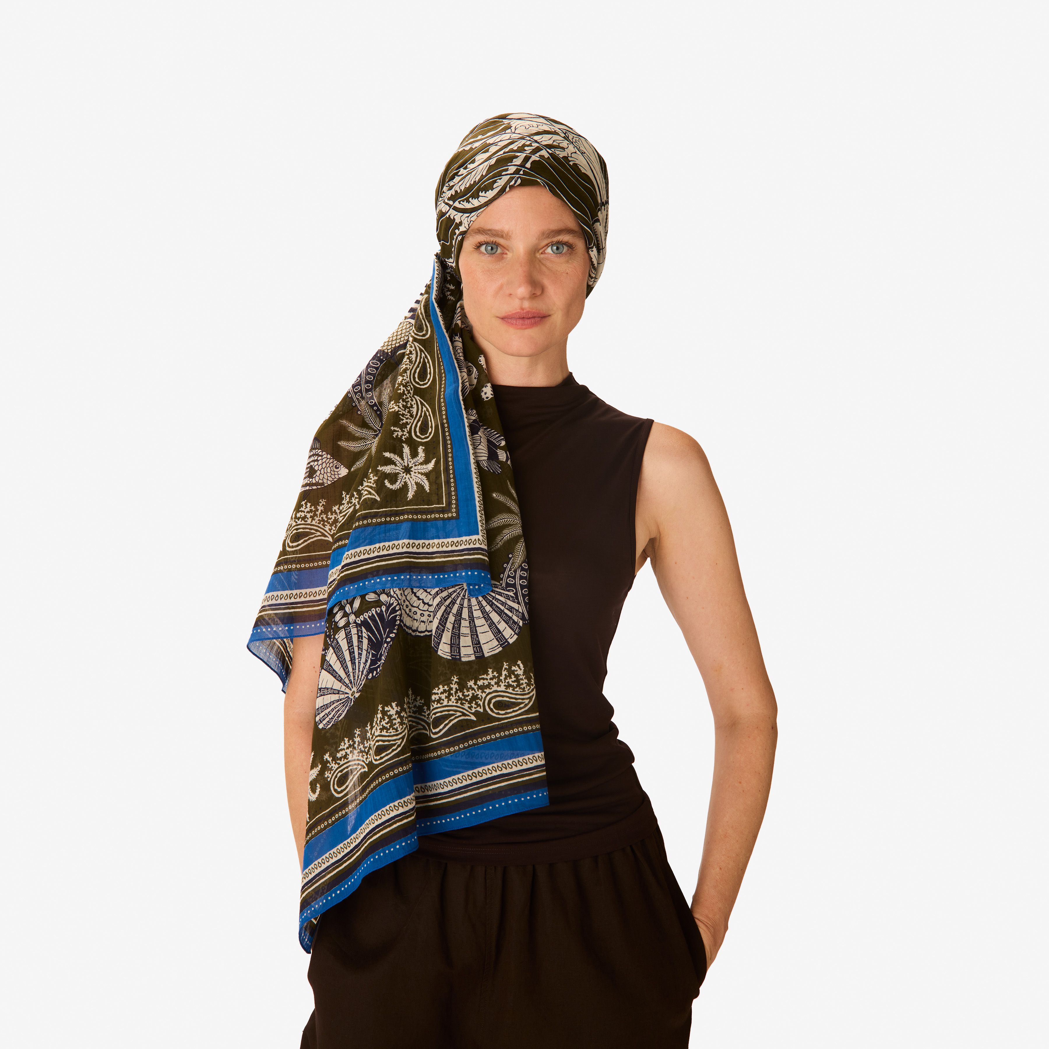 Scarf 100 - Neptune - Khaki