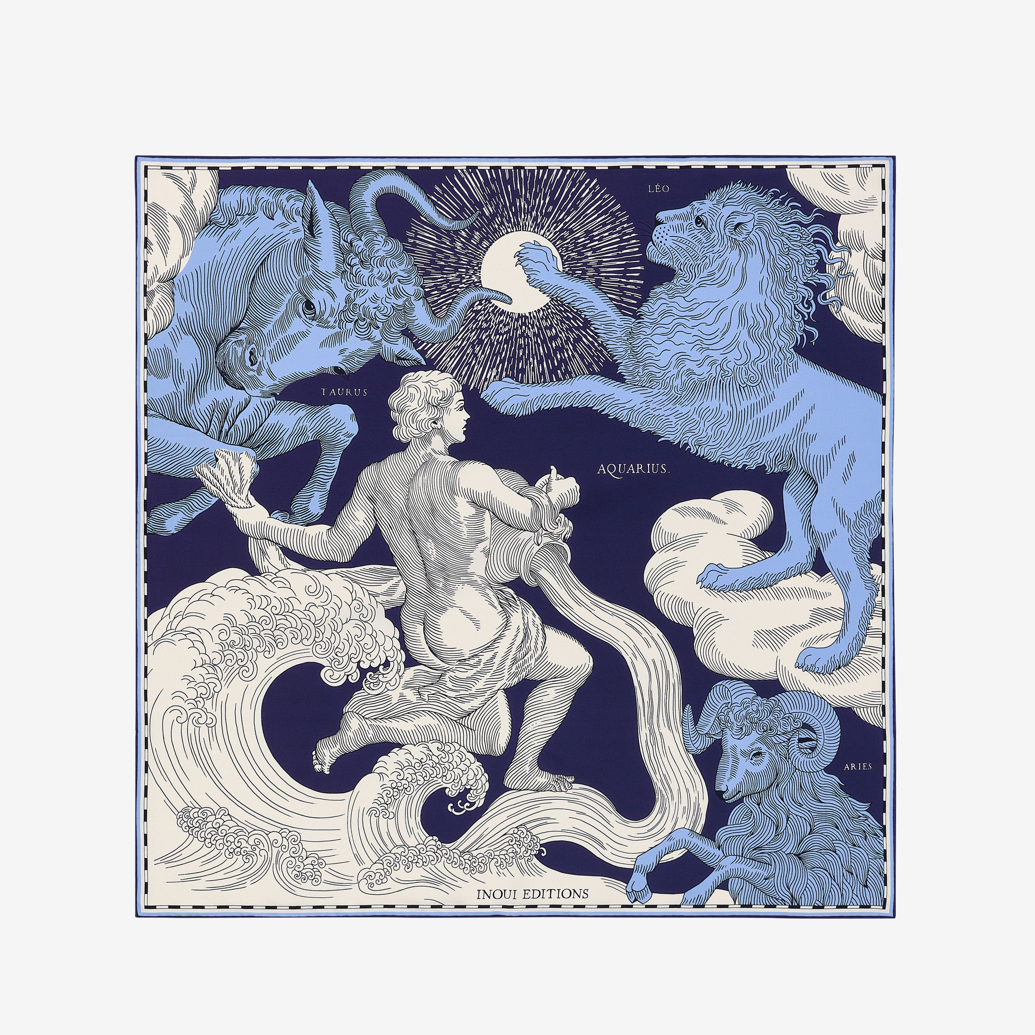 Square 65 - Astro Aquarius - Blue