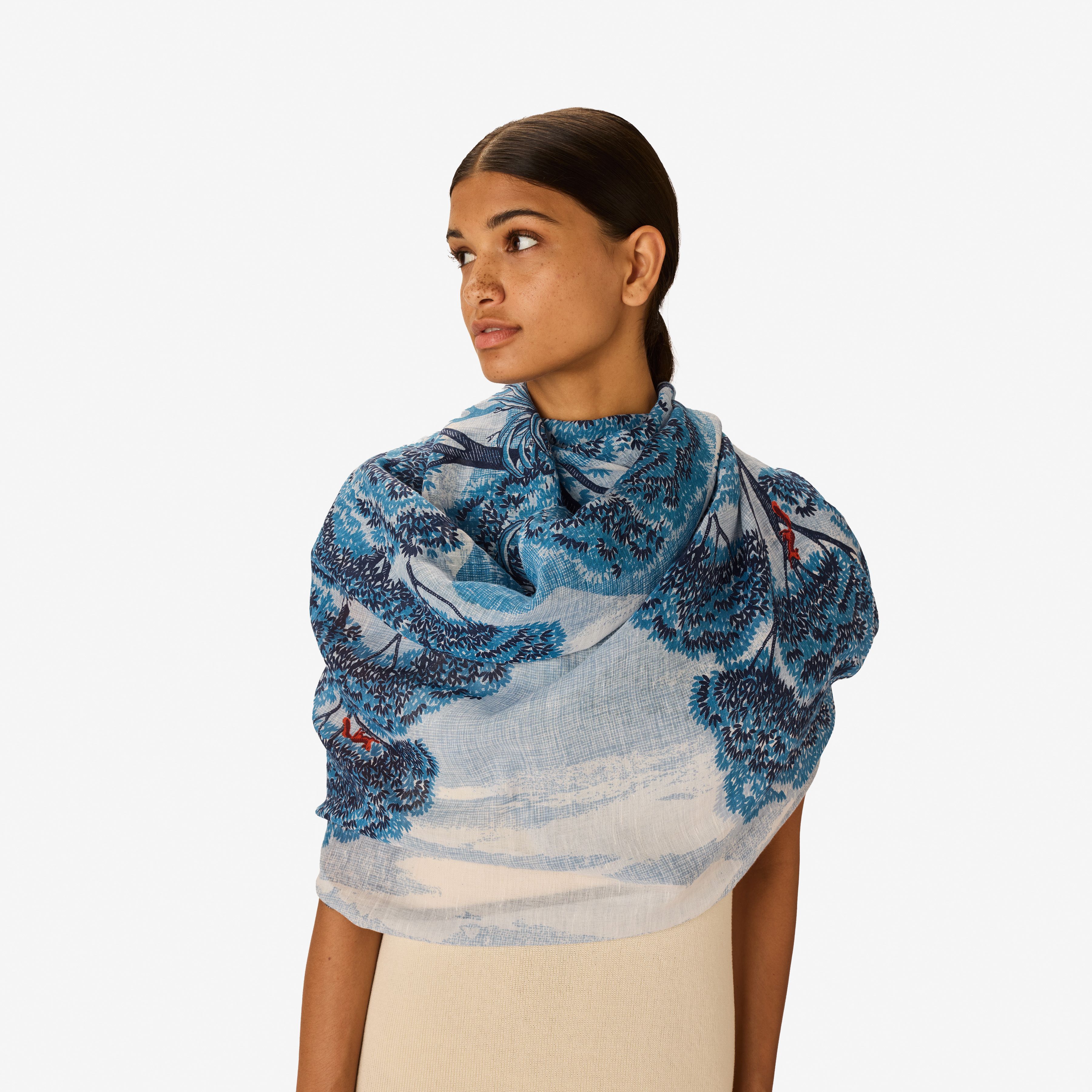 Scarf 70 - Ambroise - Duck Blue