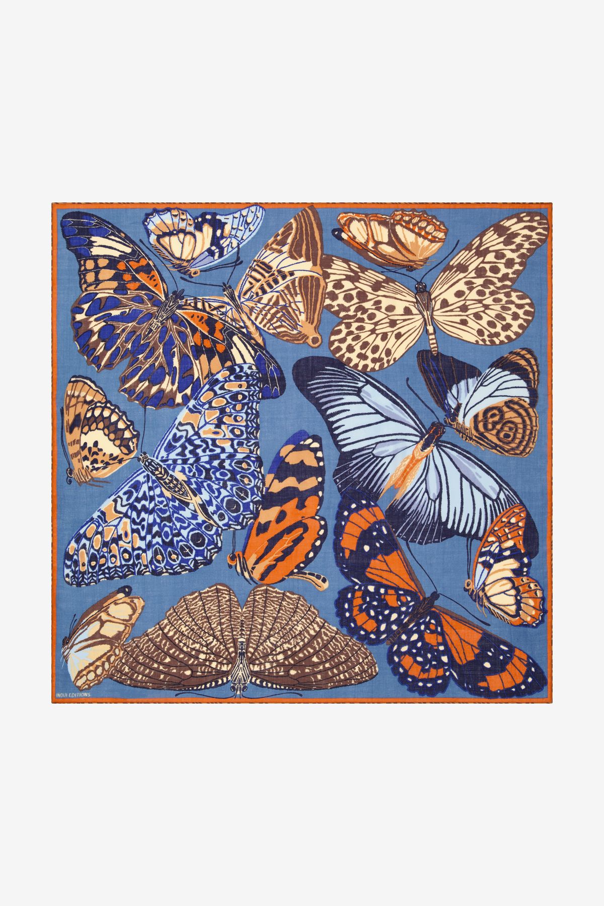 Square 130 - Papillons - Duck Blue