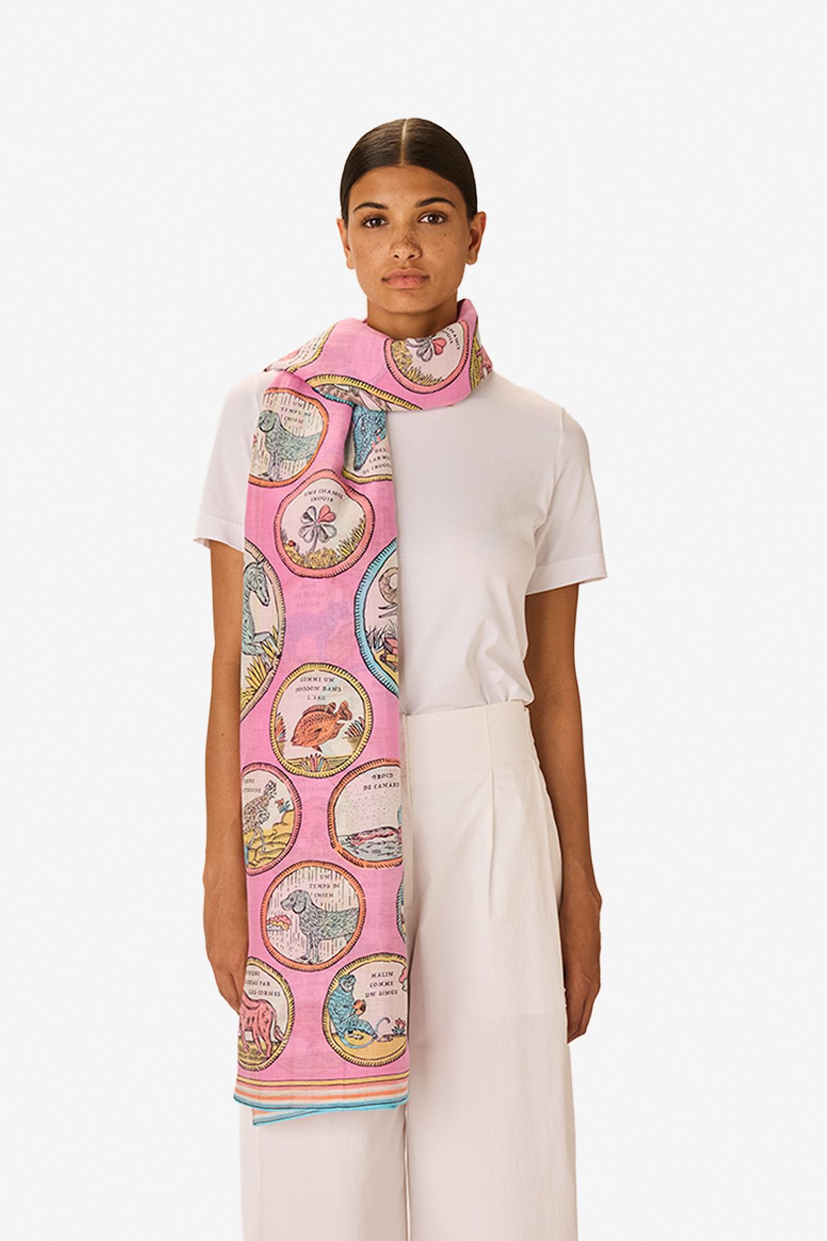 Scarf 100 - Chance Inoui - Pink