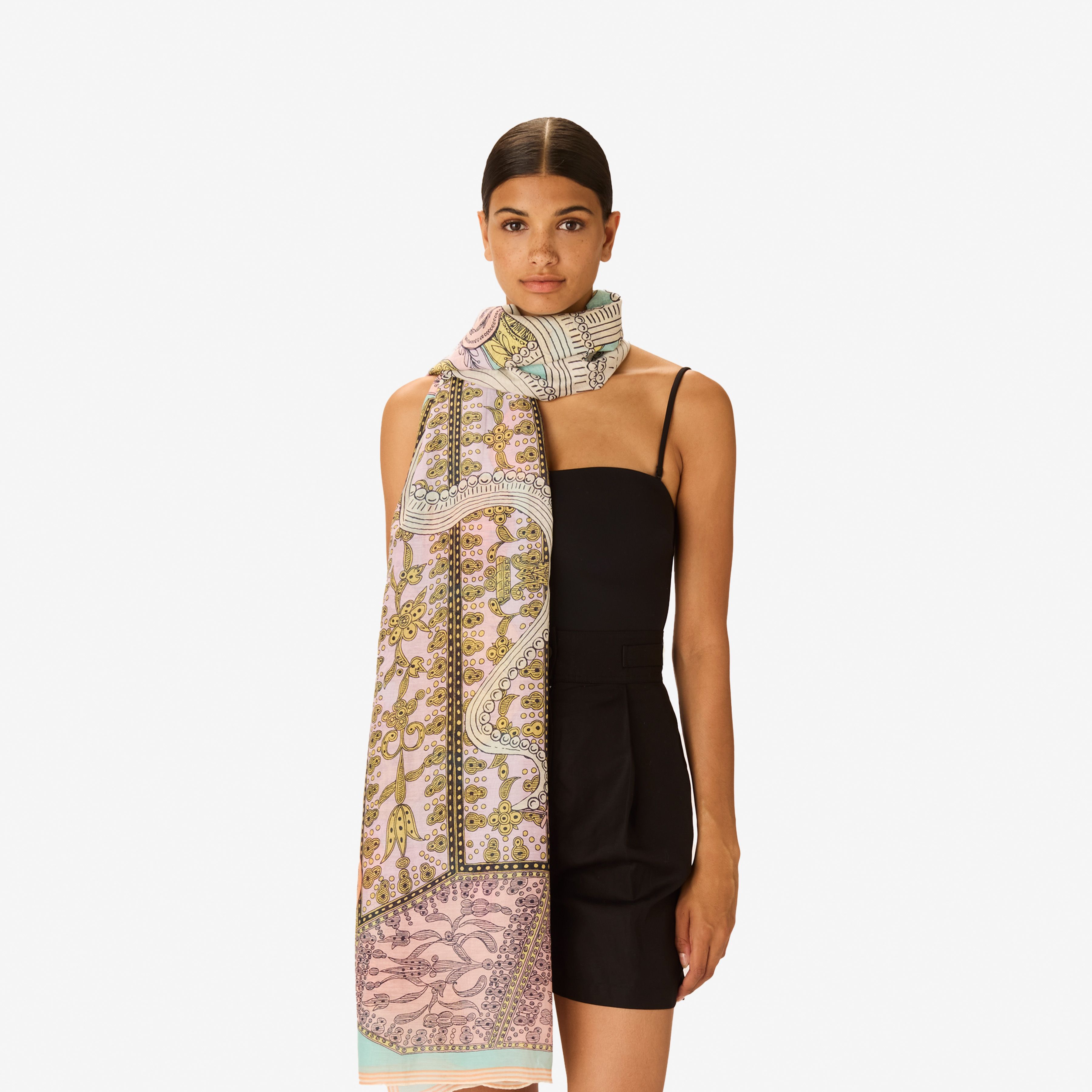 Scarf 100 - Octopus - Turquoise