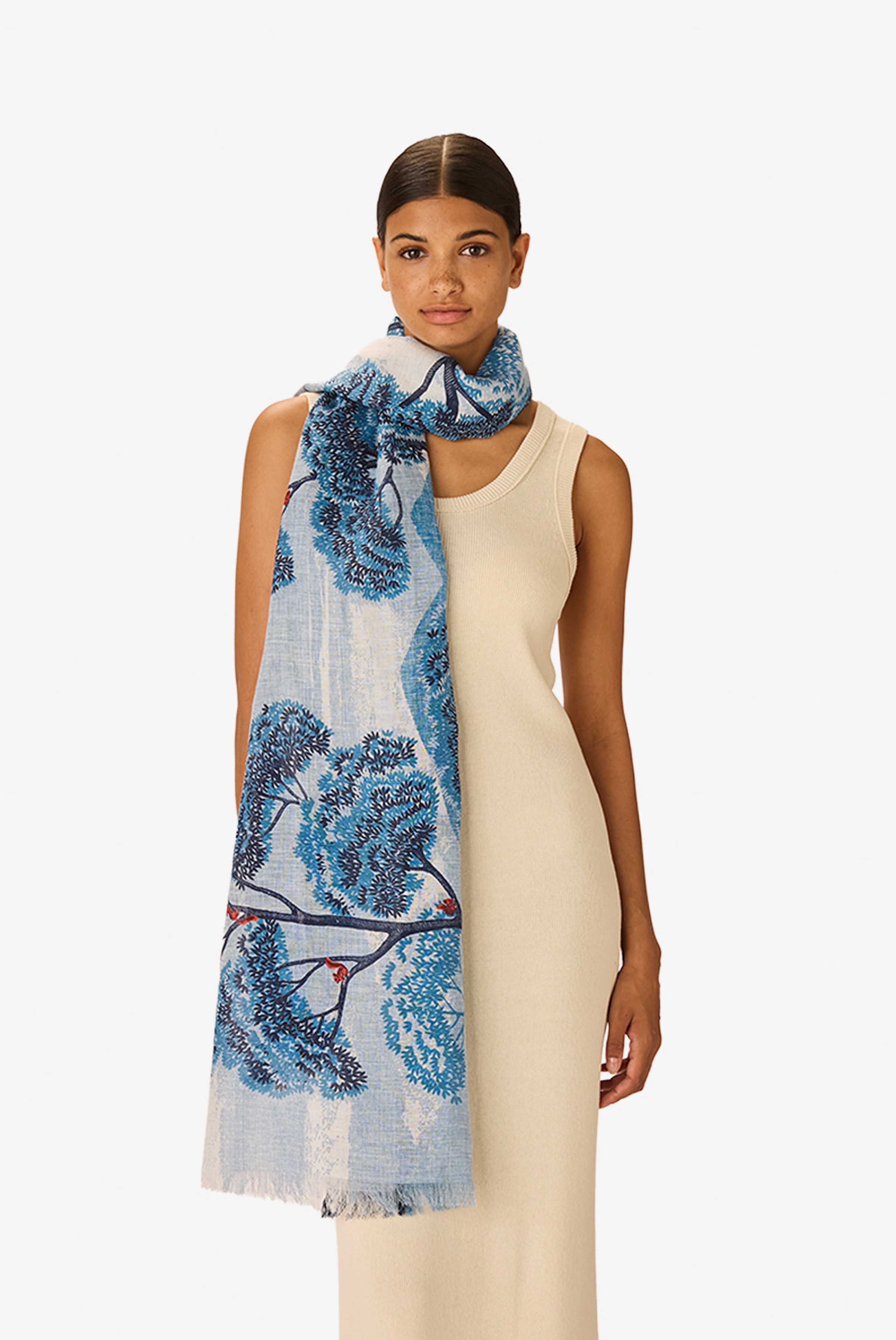 Scarf 70 - Ambroise - Duck Blue