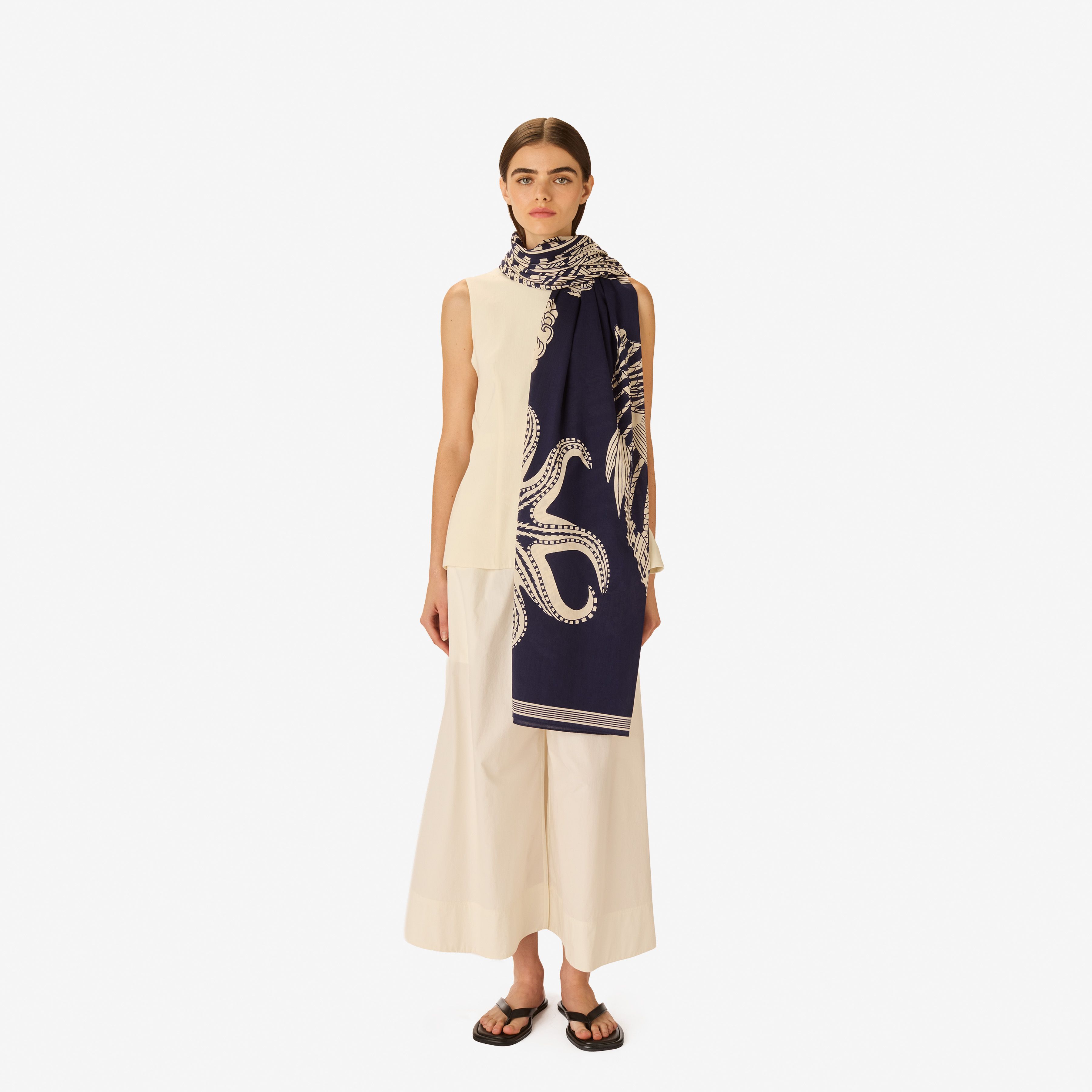 Scarf 100 - Vague - Navy