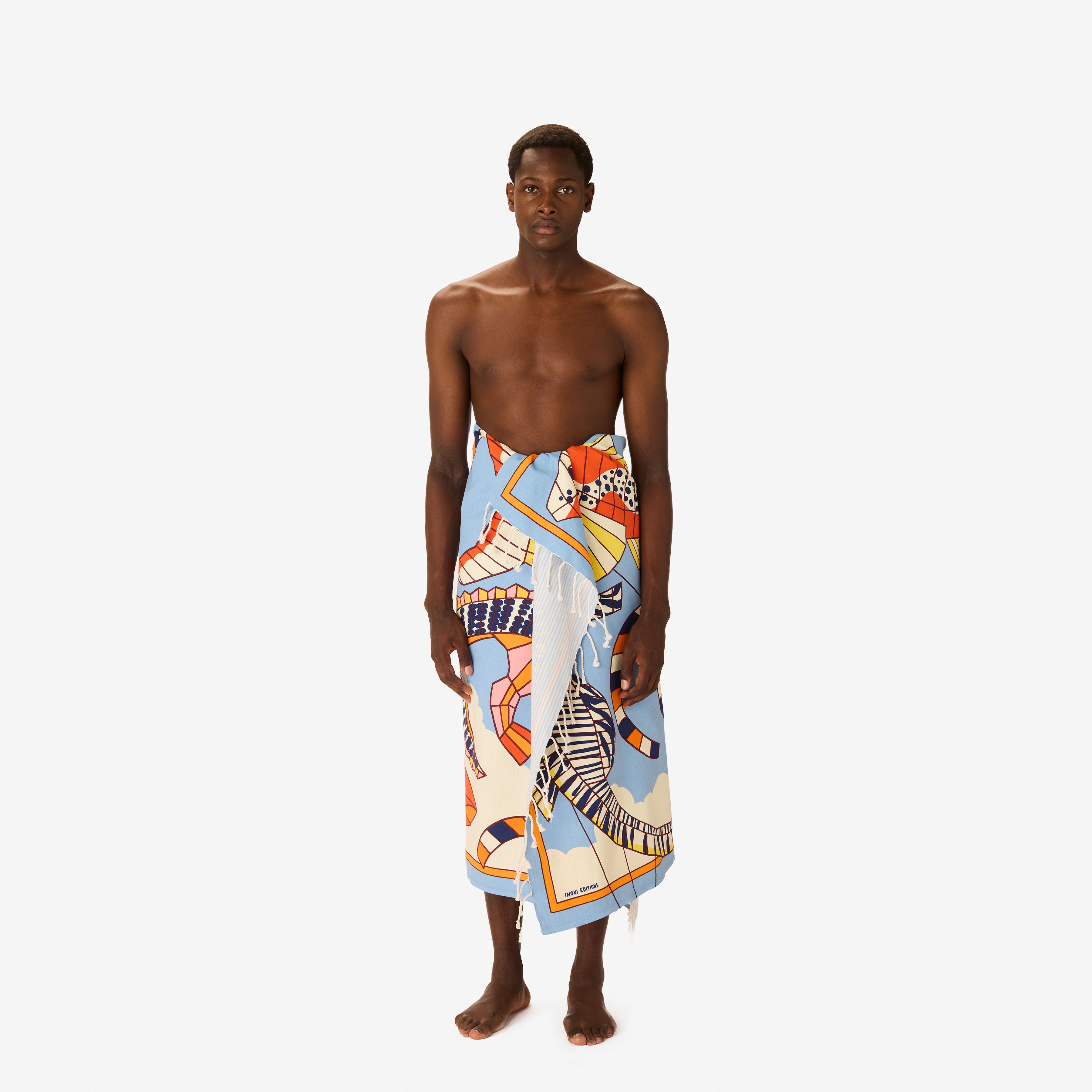 Fouta Towel 100 - Cerfs Volants - Orange