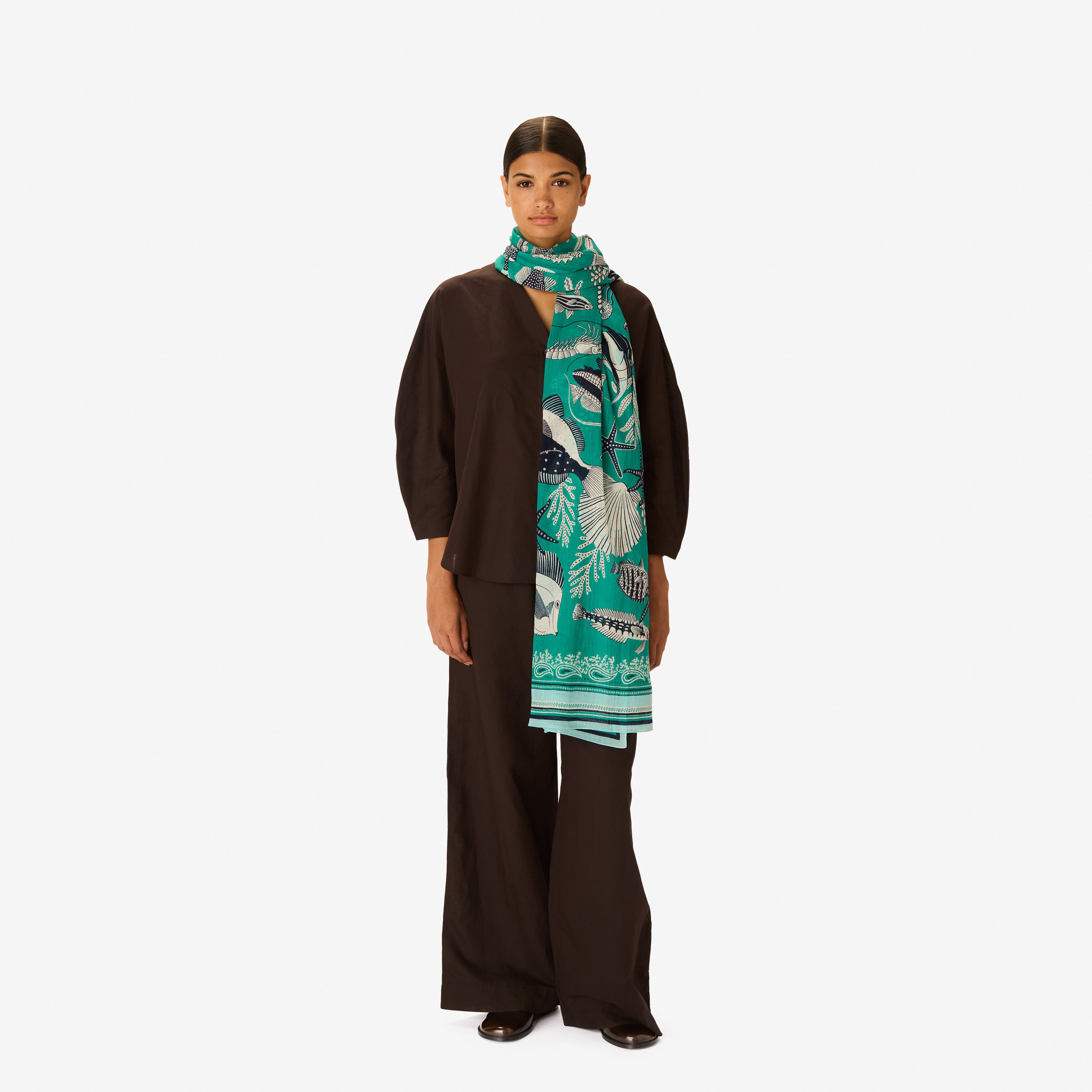 Scarf 100 - Neptune - Turquoise