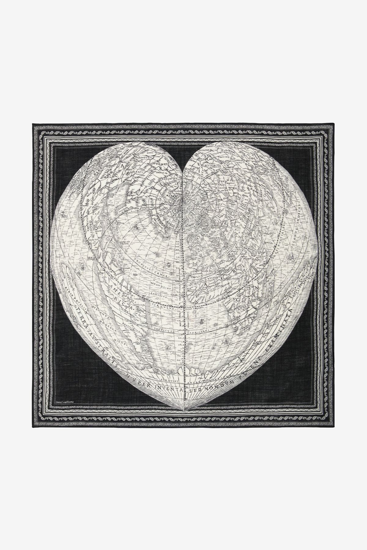 Square 130 - Mappemonde - Black
