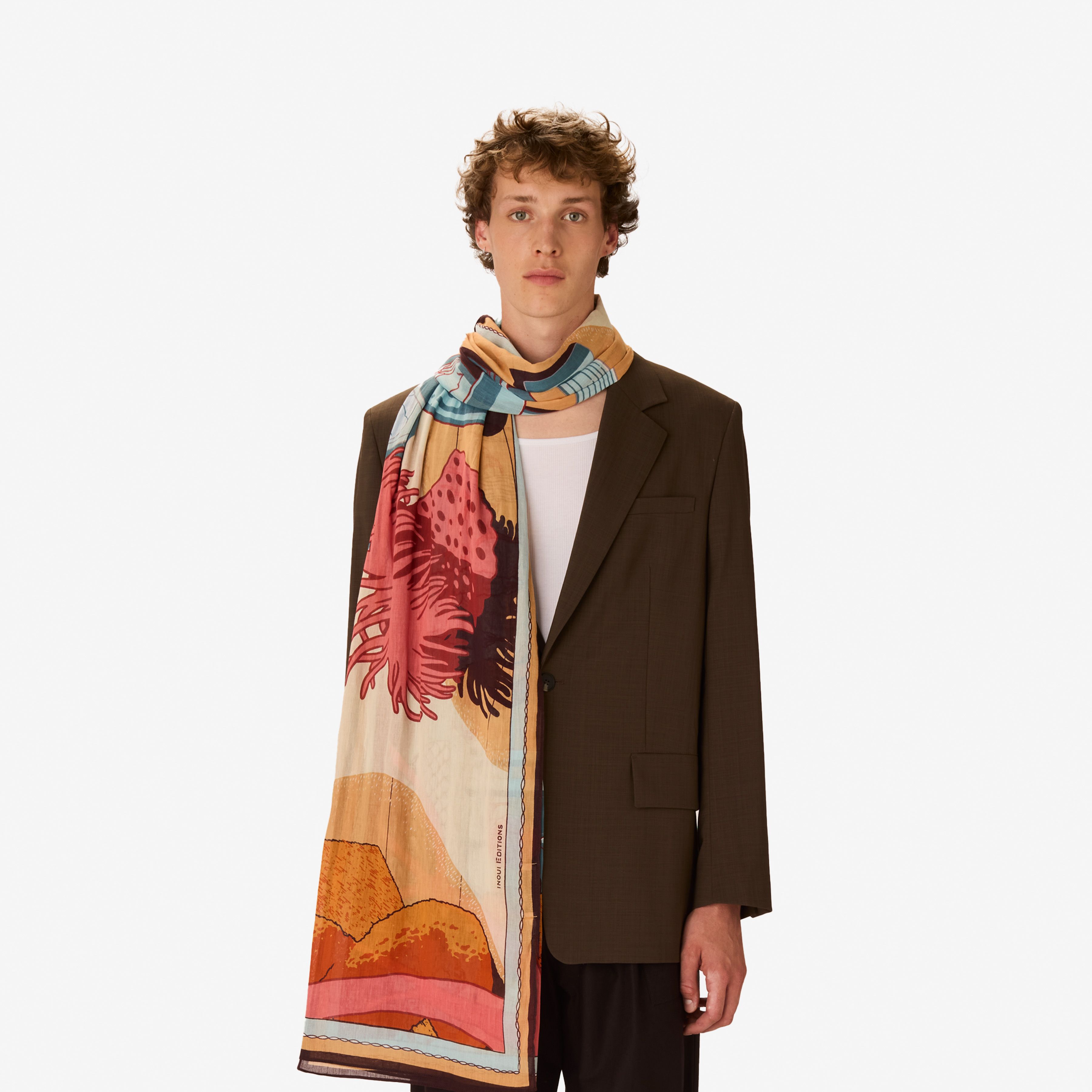 Scarf 100 - Jardin - Coral