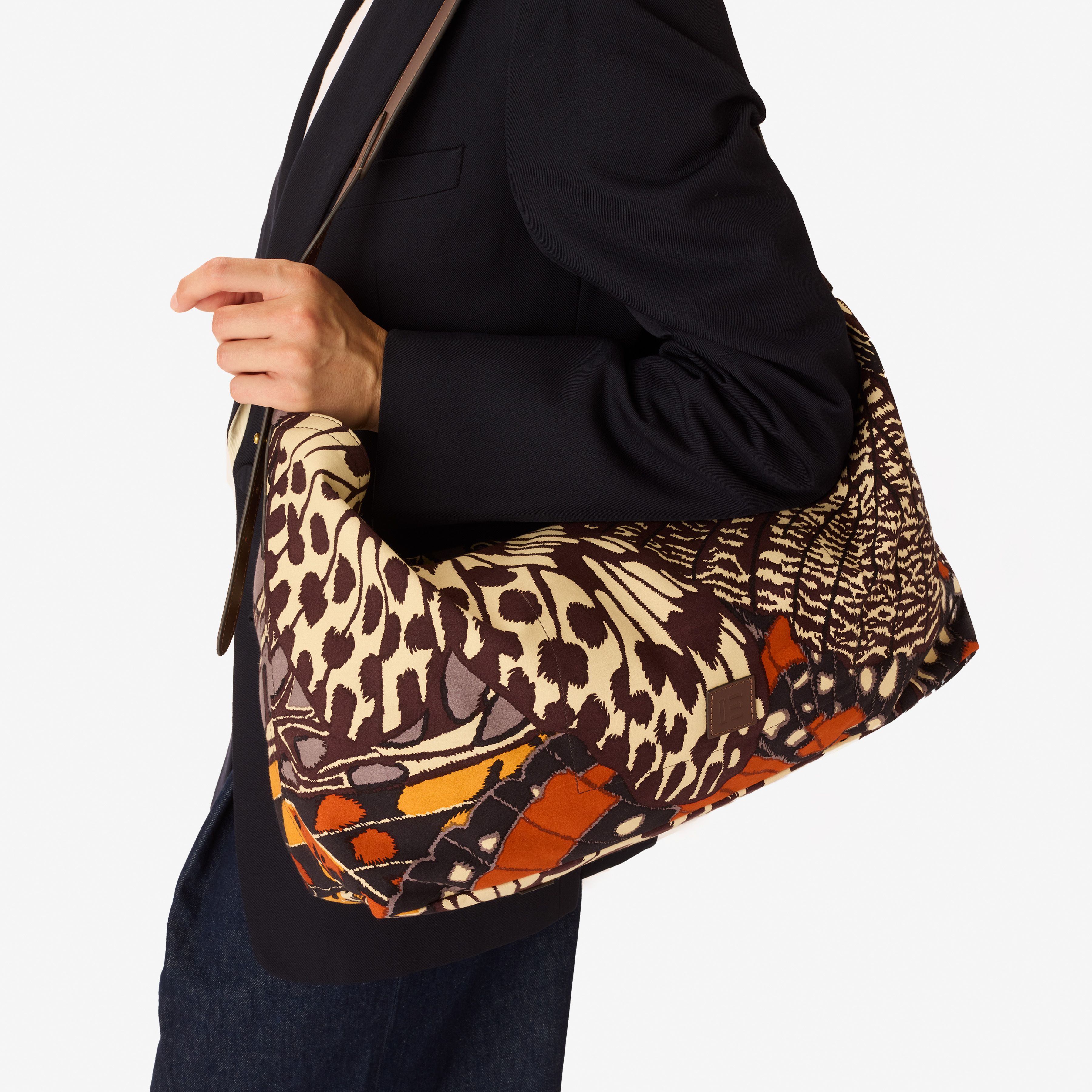 Maxi Campus Bag - Papillons - Natural