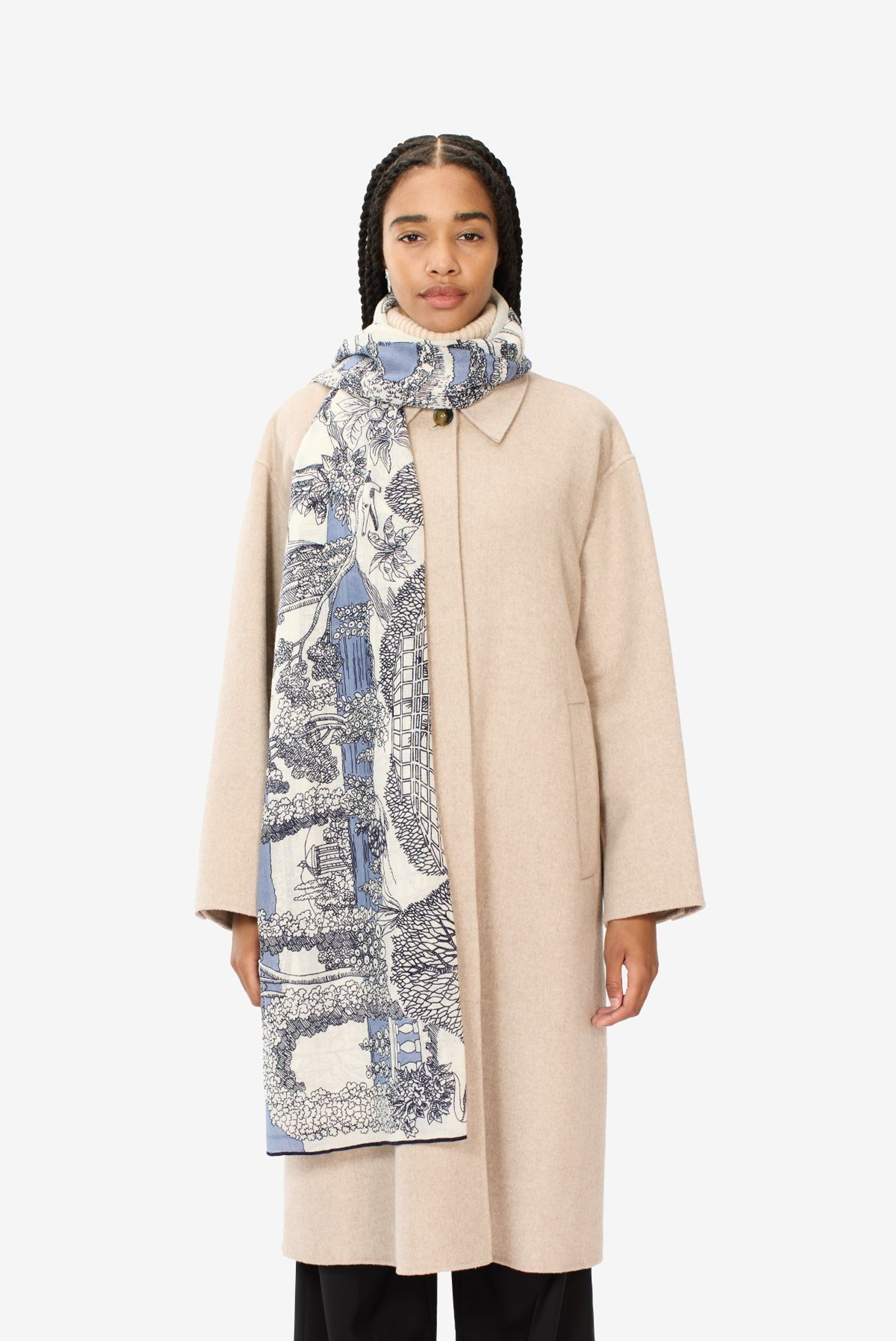 Scarf 100 - Quatre Saisons - Blue