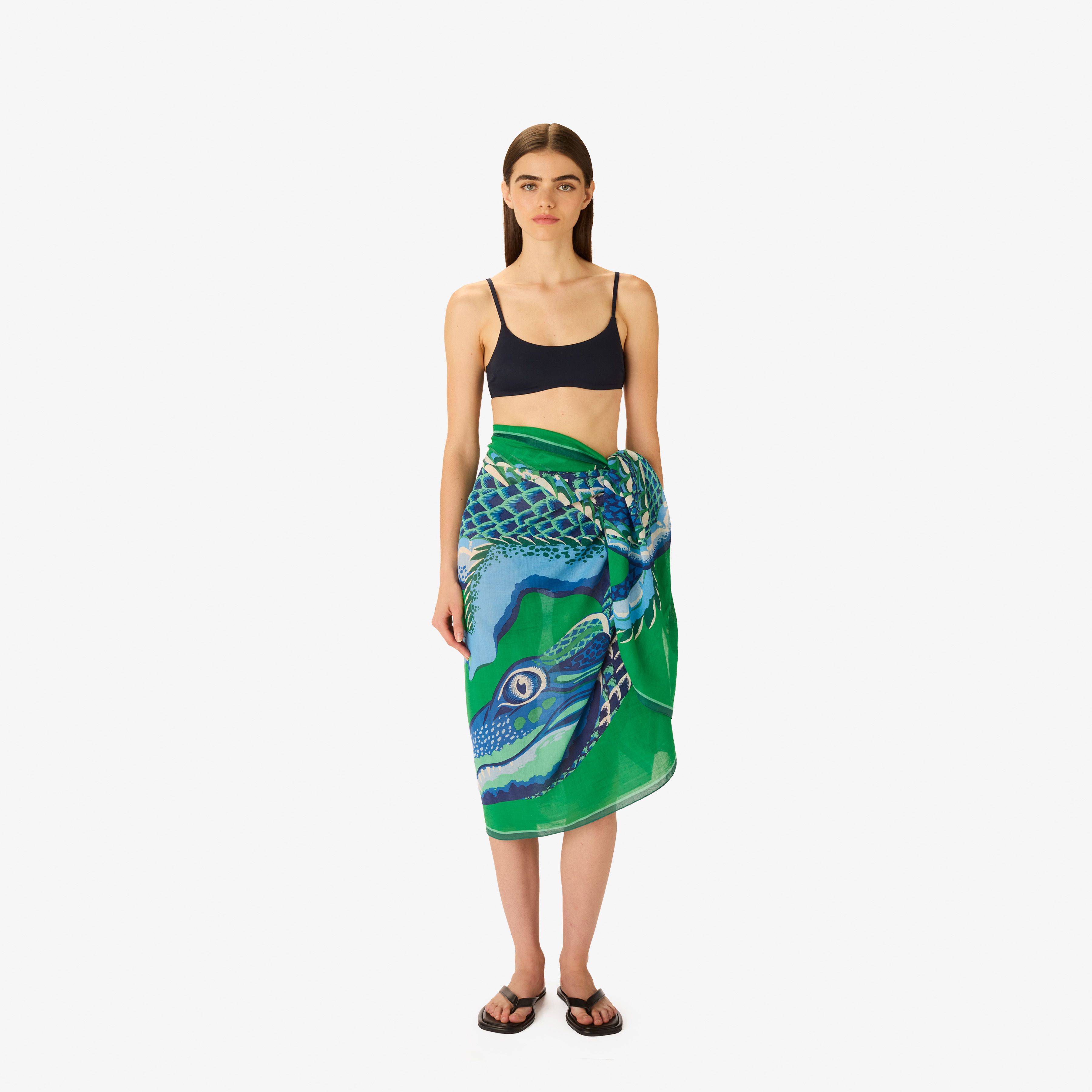 Scarf 100 - Croco - Green