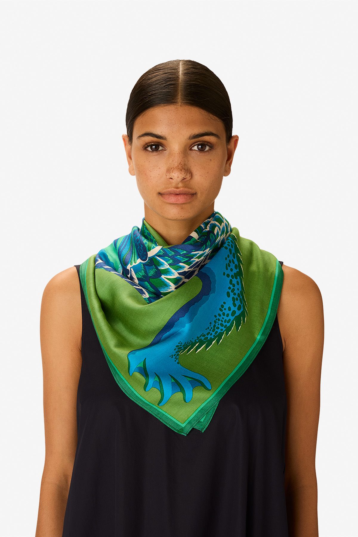 Square 100 - Croco - Green