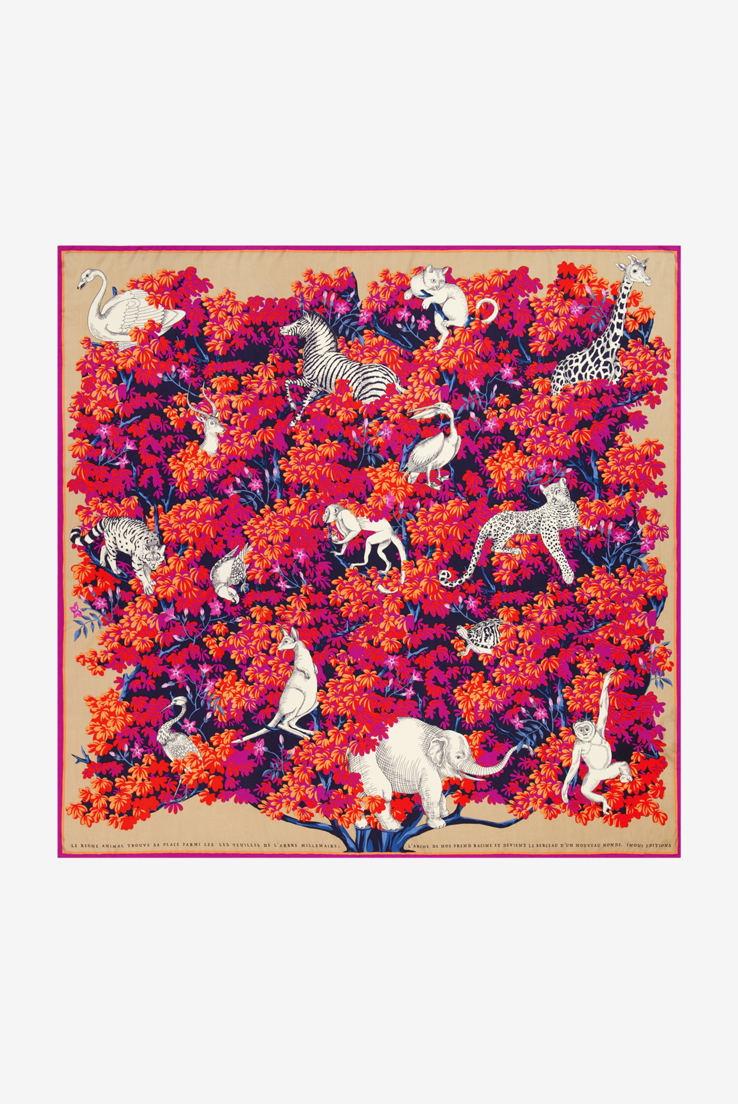 Square 130 - Bestiaire - Fuchsia