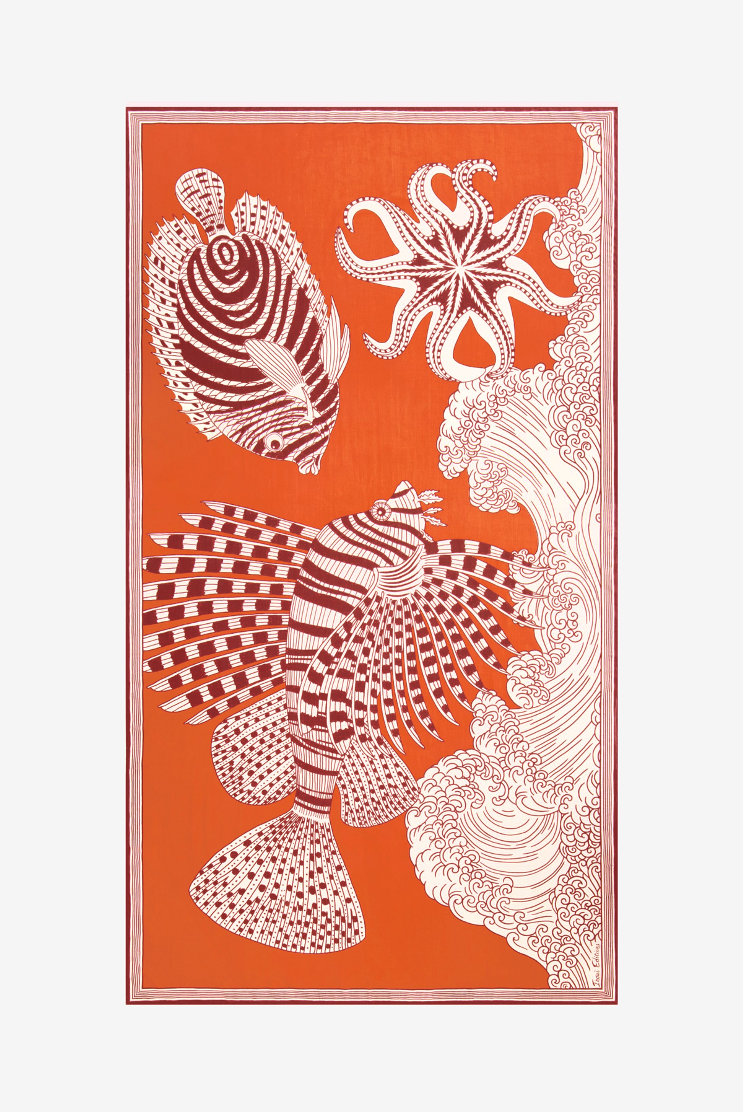 Scarf 100 - Vague - Orange