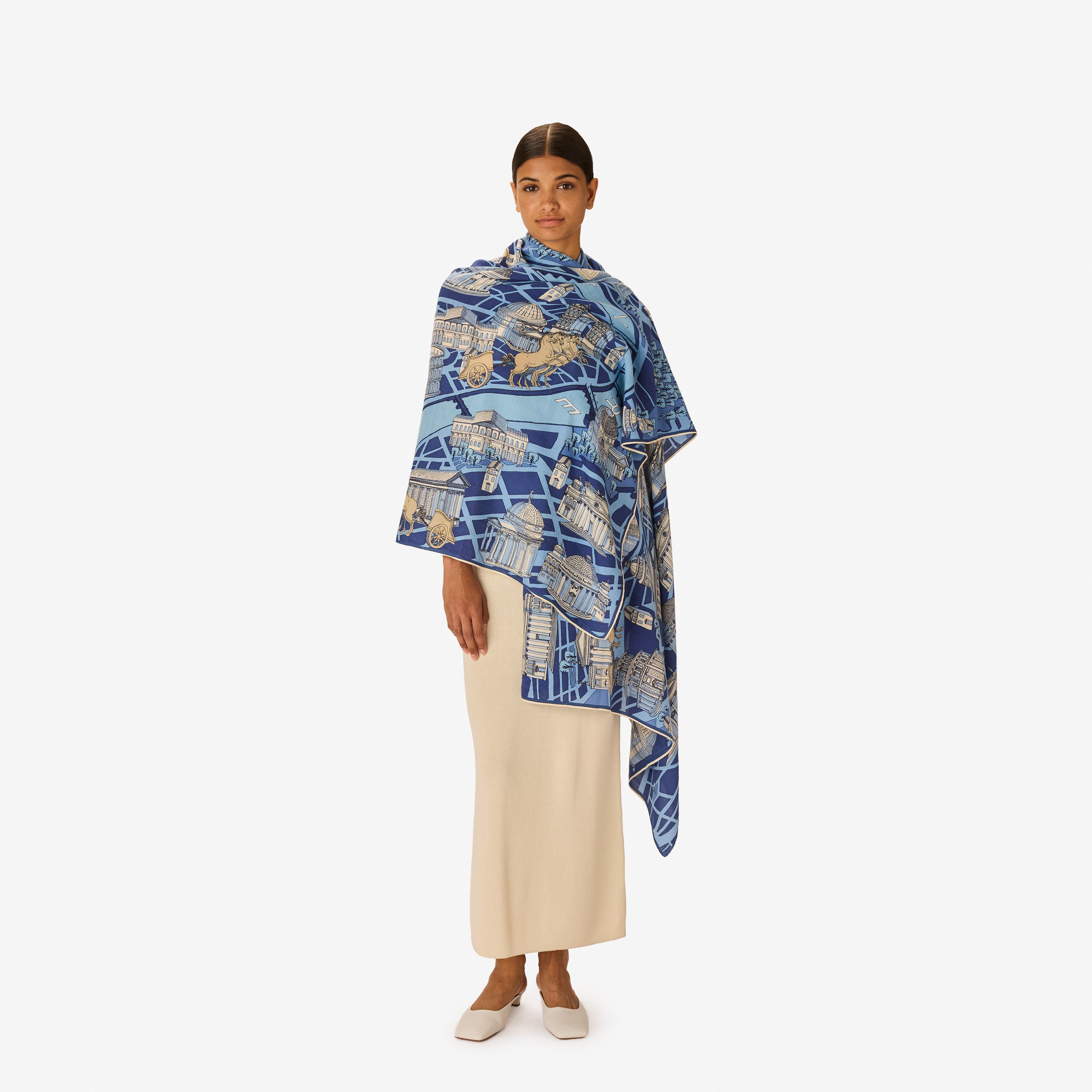 Scarf 100 - Rome - Blue