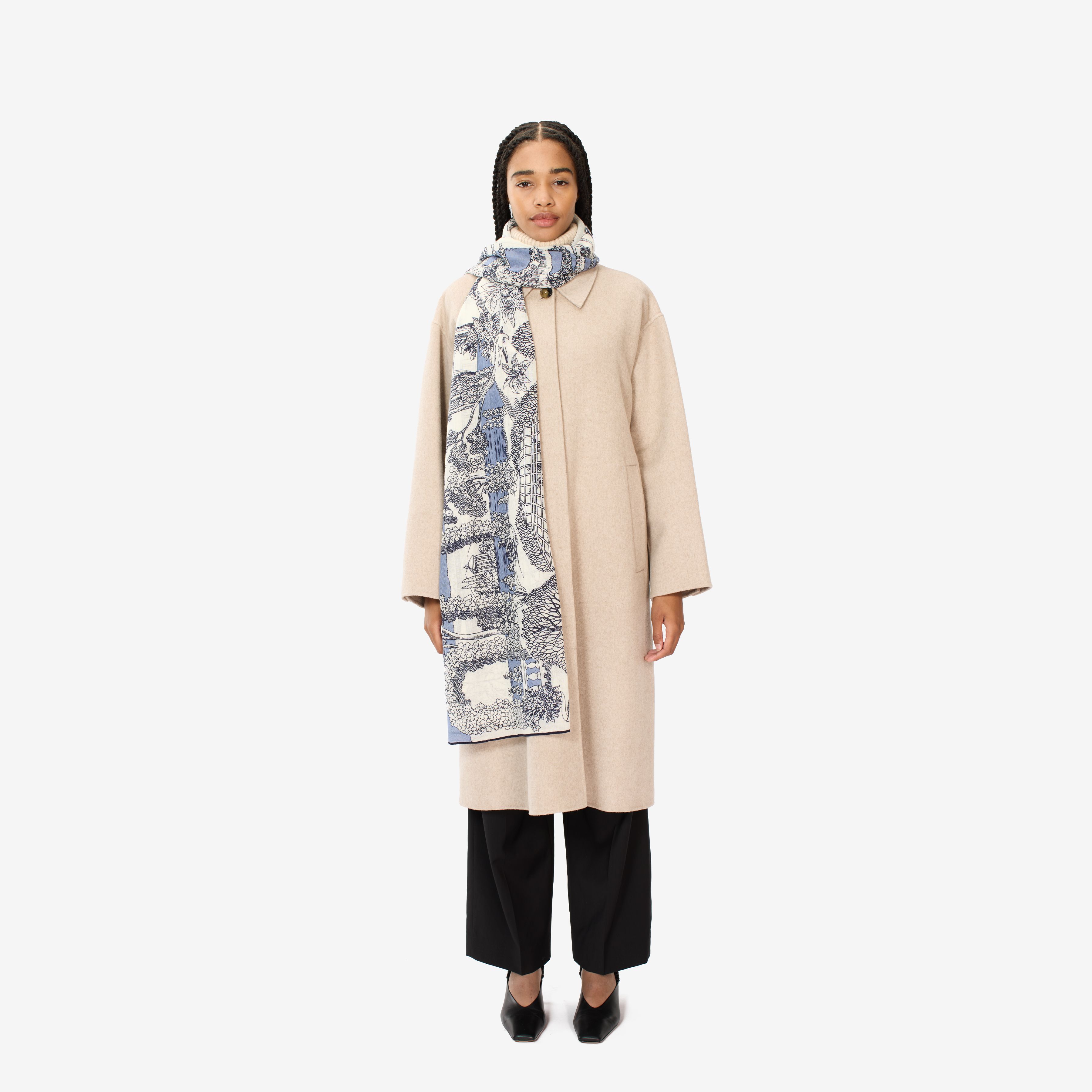 Scarf 100 - Quatre Saisons - Blue