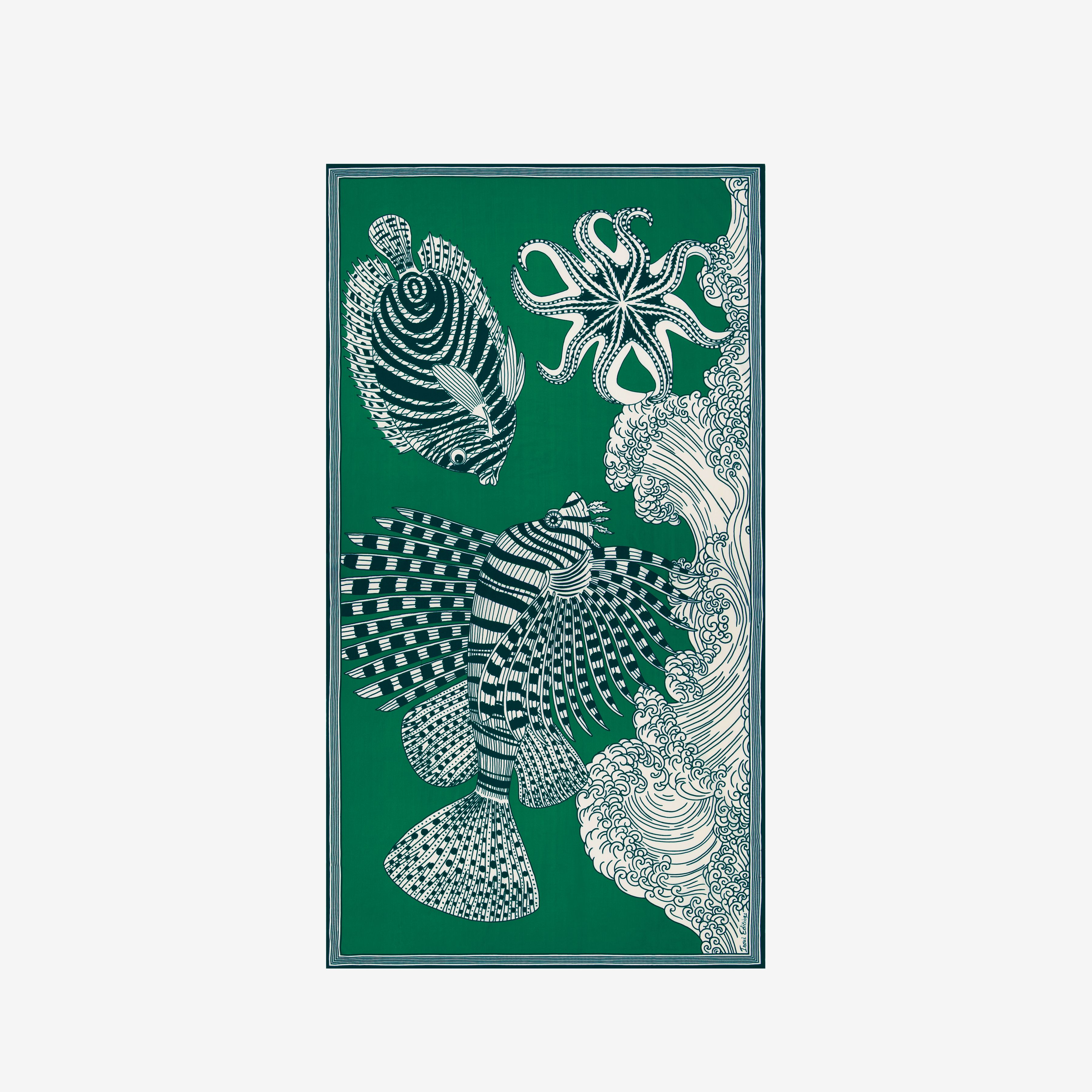 Scarf 100 - Vague - Green