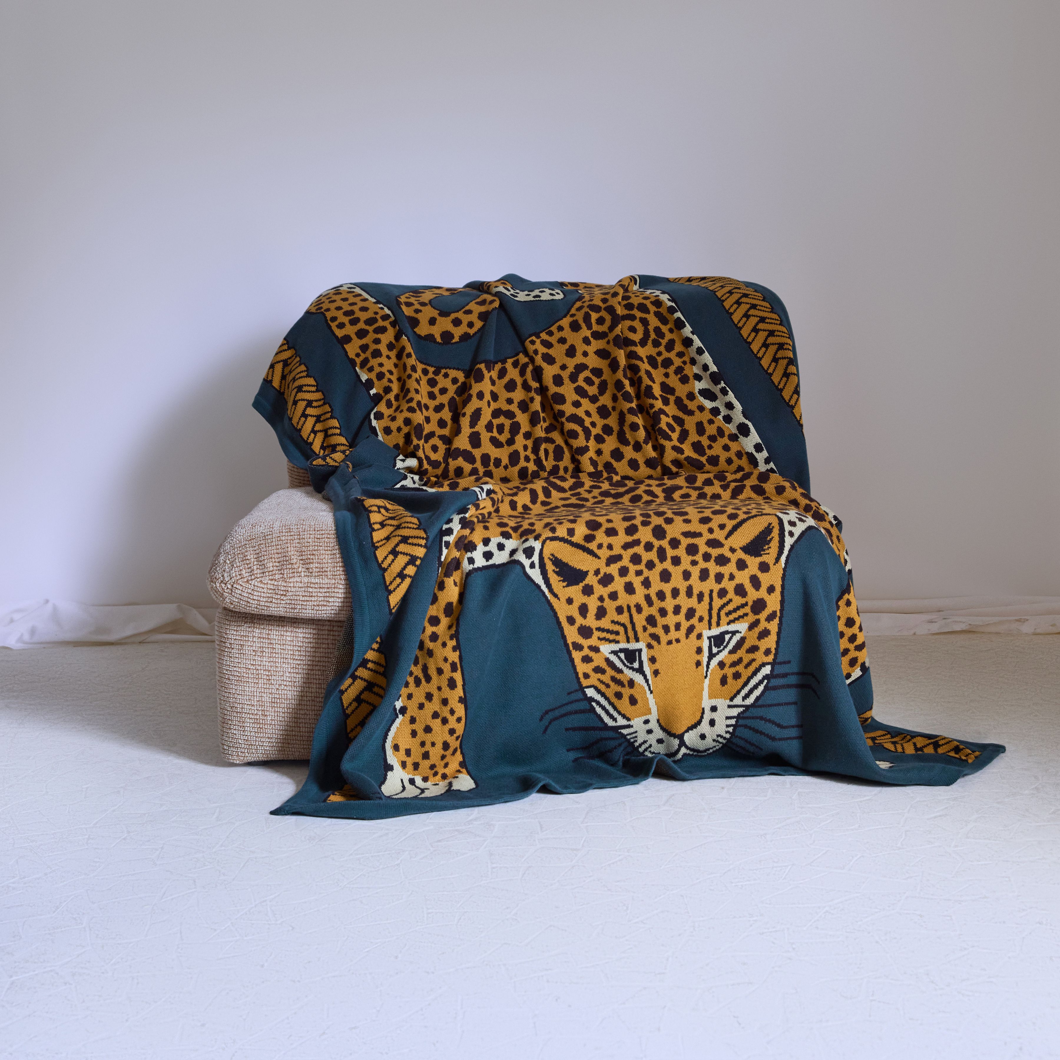 Blanket 130 - Leopard - Green