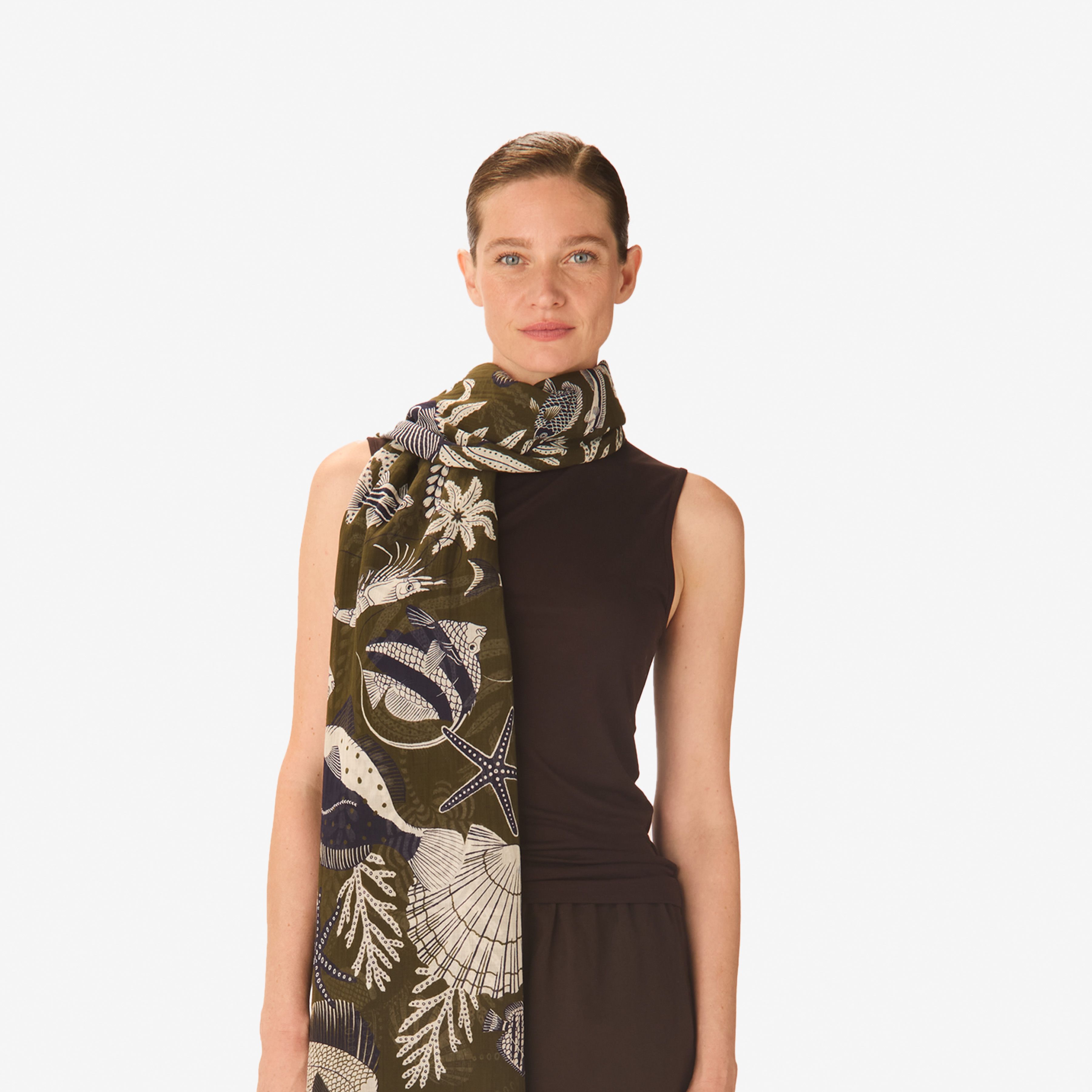 Scarf 100 - Neptune - Khaki