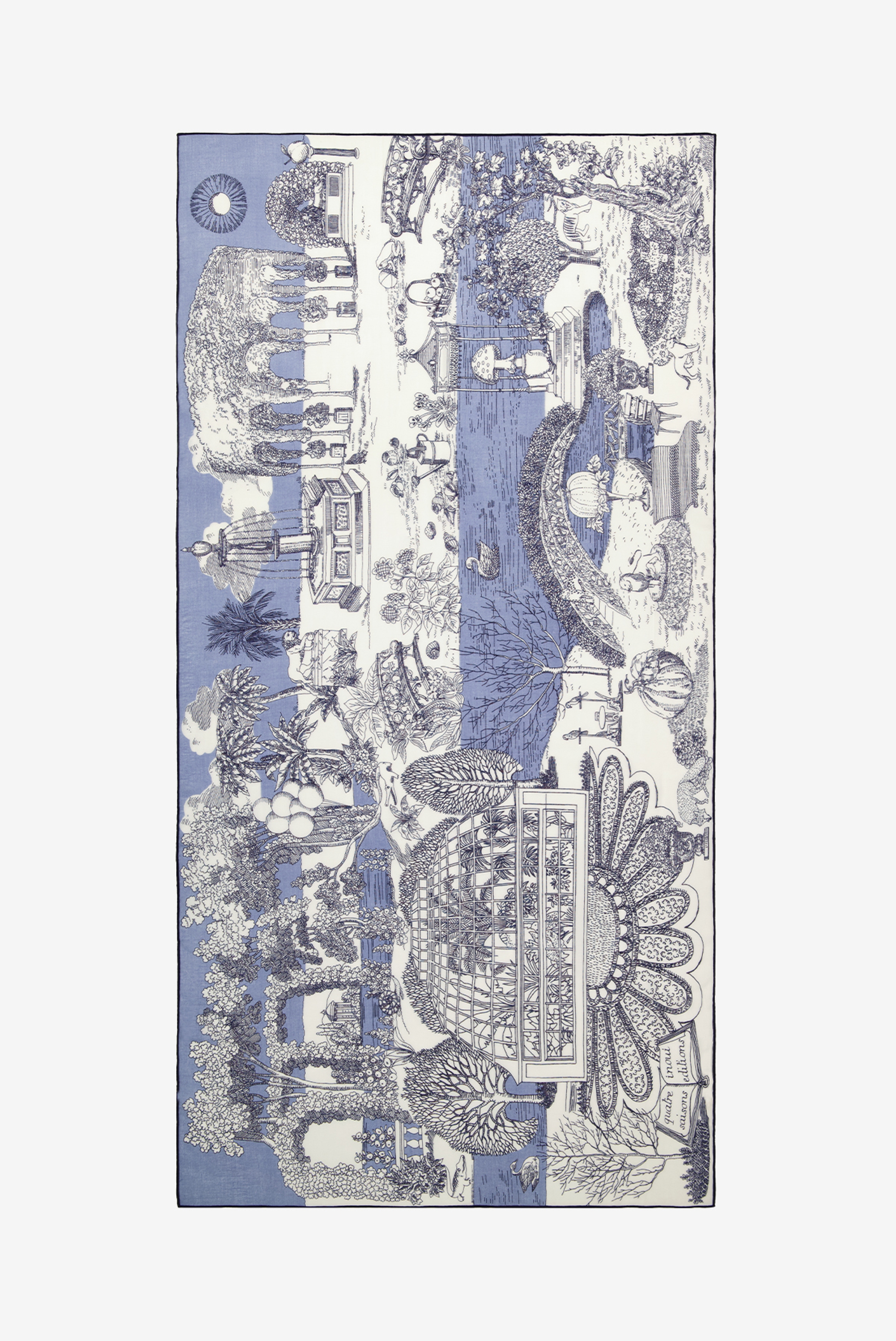Scarf 100 - Quatre Saisons - Blue