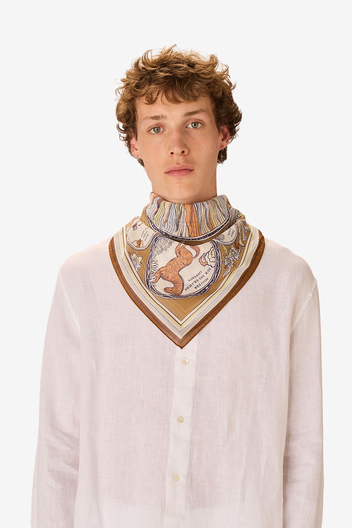 Square 70 Cotton - Chance Inoui - Golden Brown