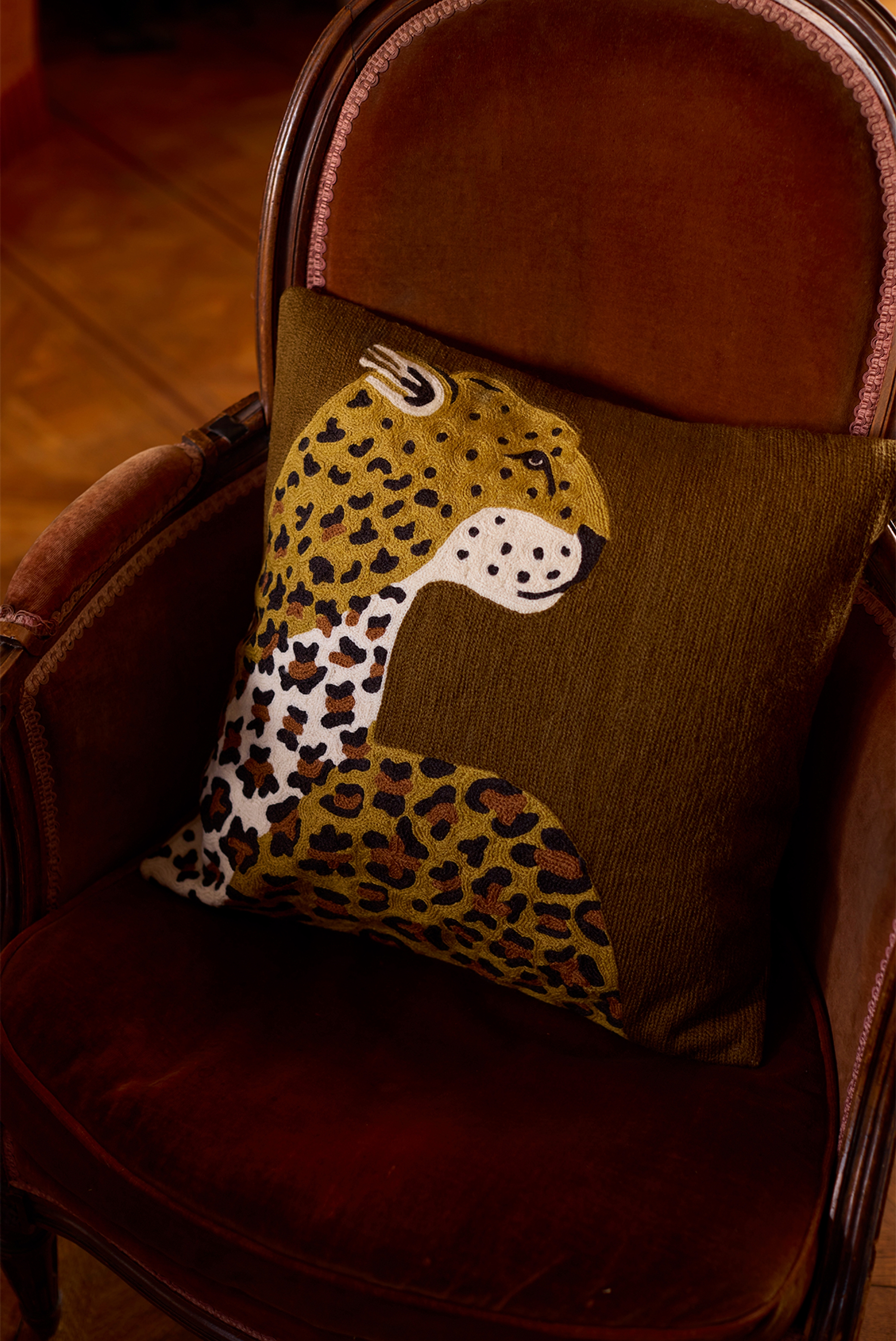 Cushion Cover 45 - Leopard - Saffron