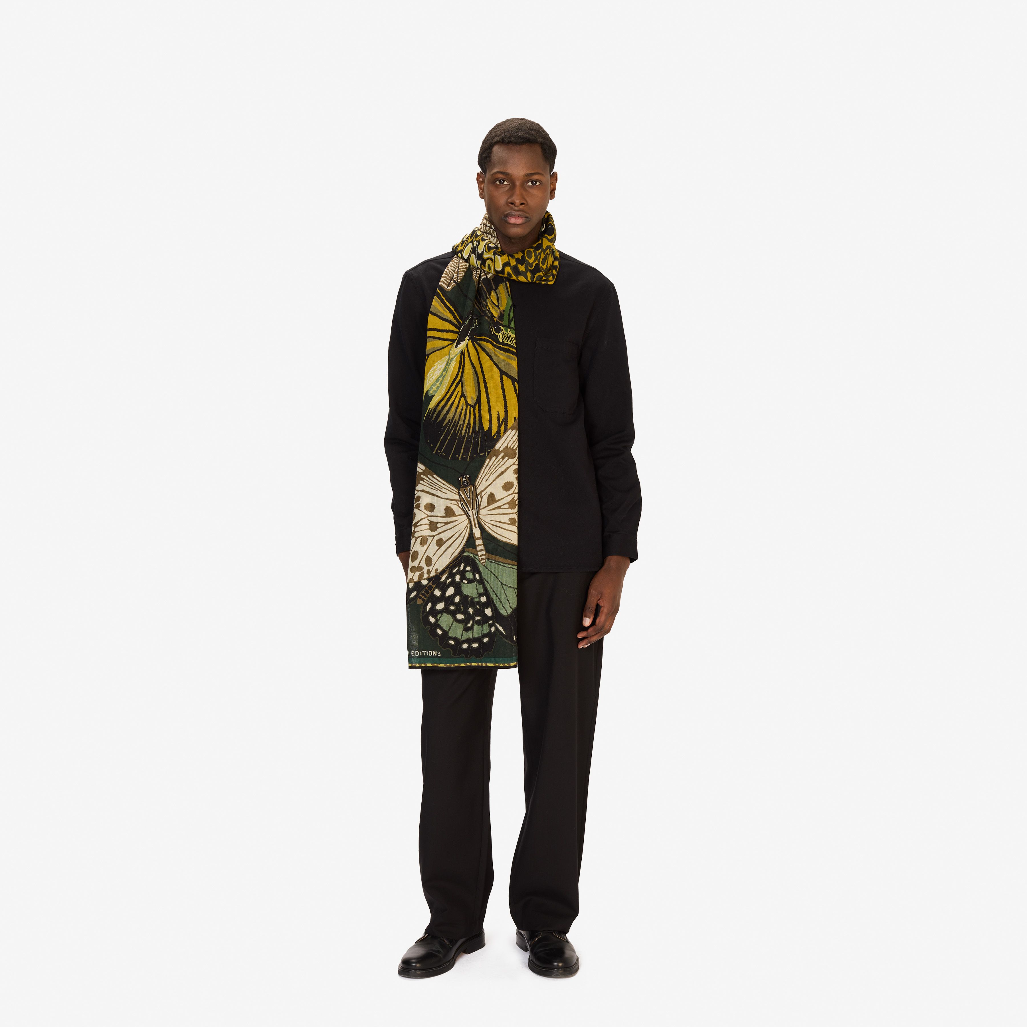 Scarf 70 - Papillons - Emerald