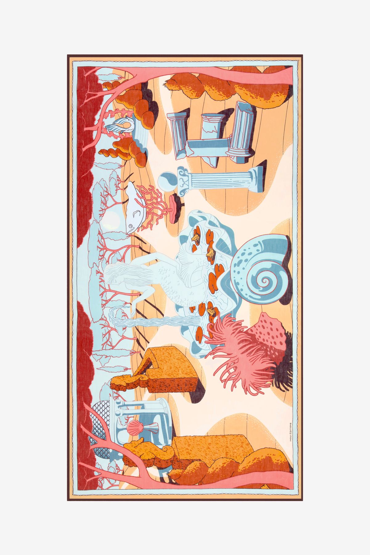 Scarf 100 - Jardin - Coral