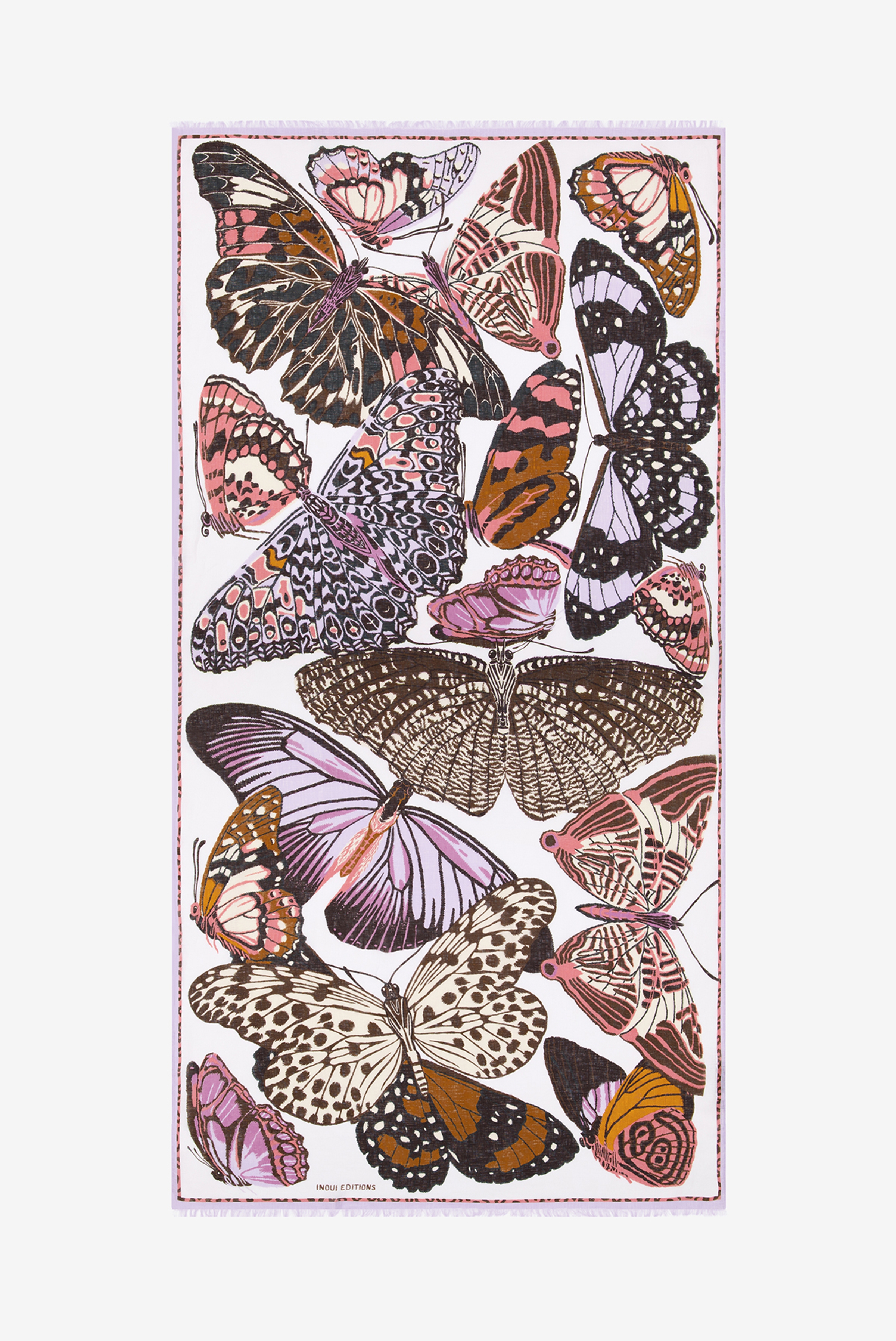 Scarf 100 - Papillons - Lavender