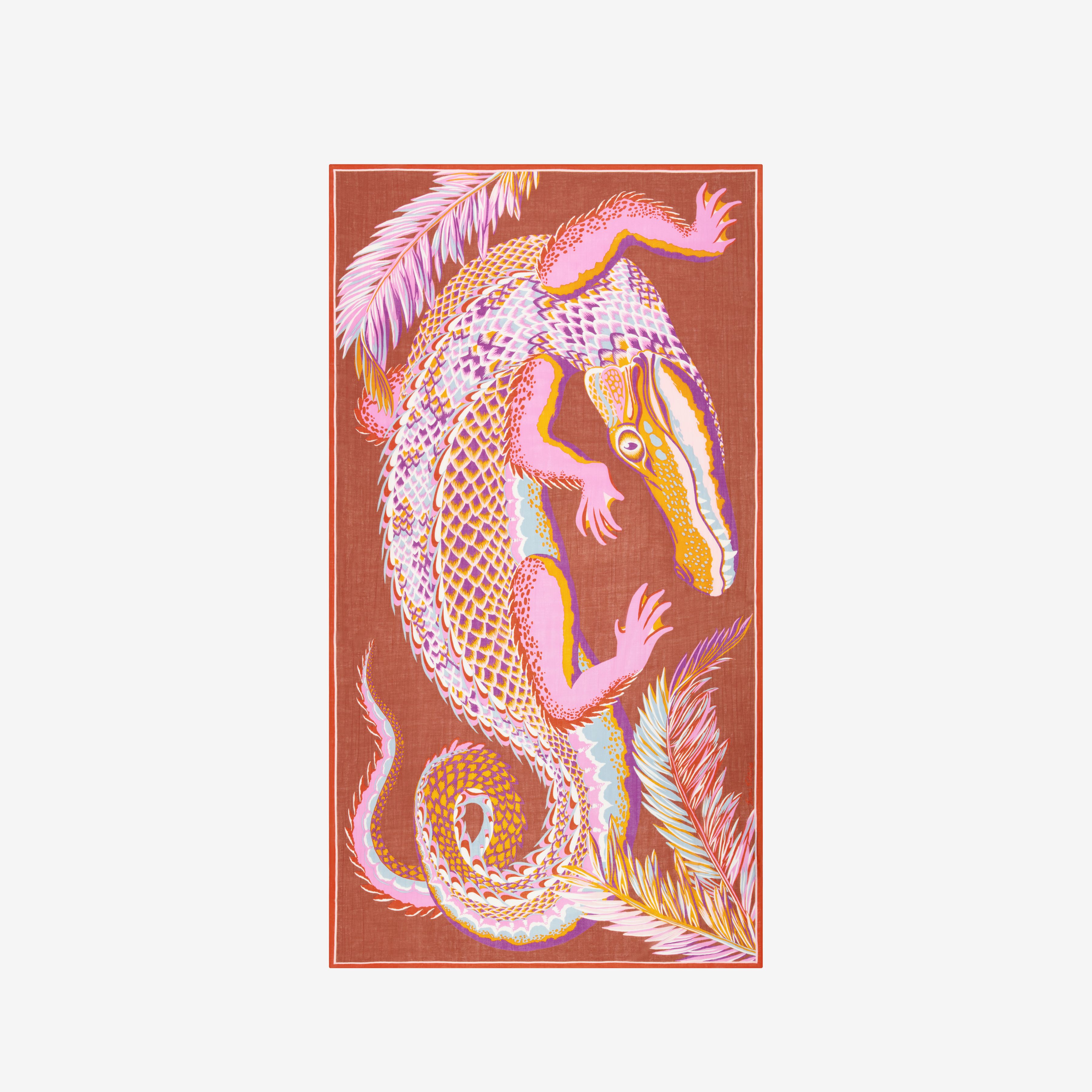 Scarf 100 - Croco - Caramel