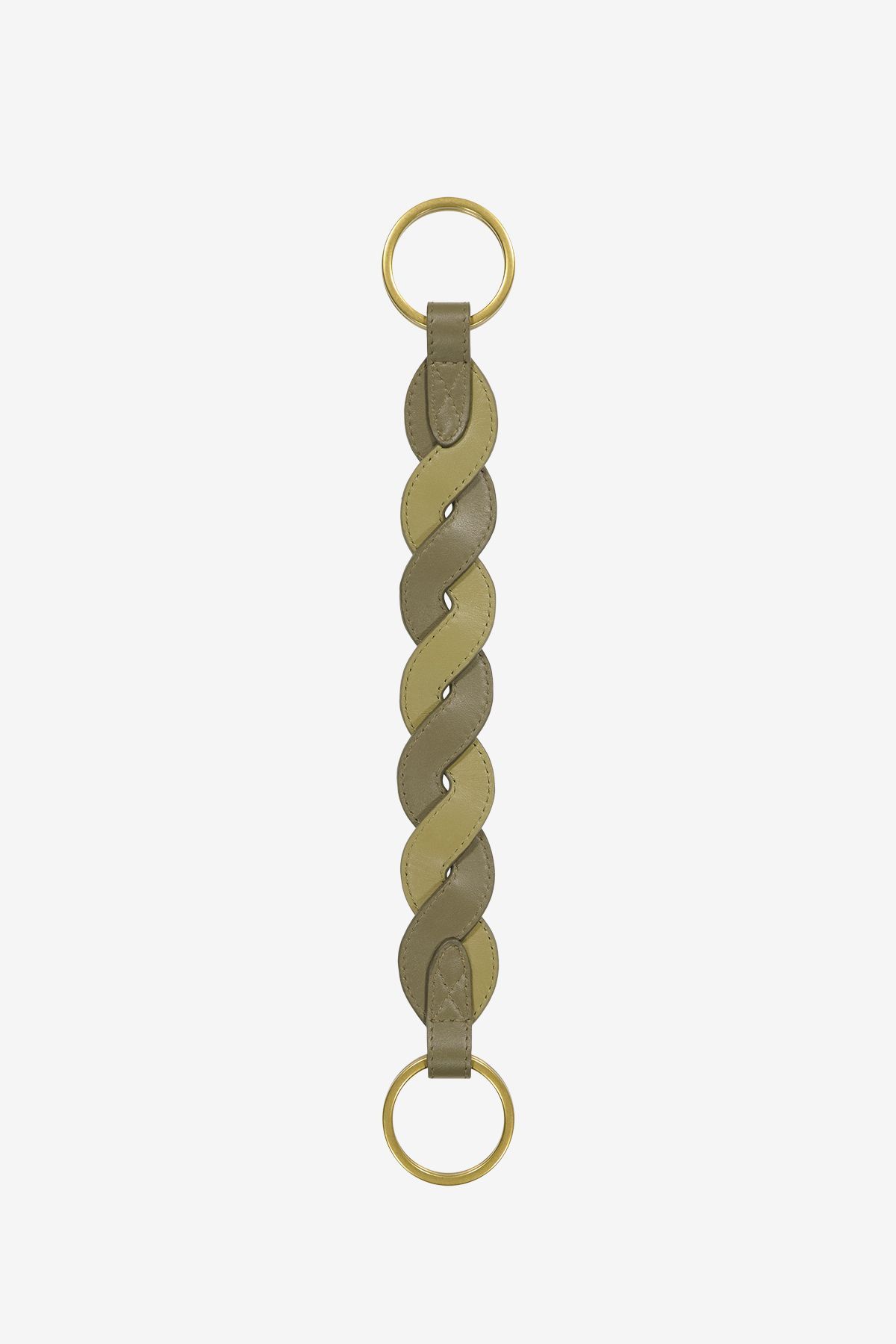 Leather Handle - Braid - Khaki