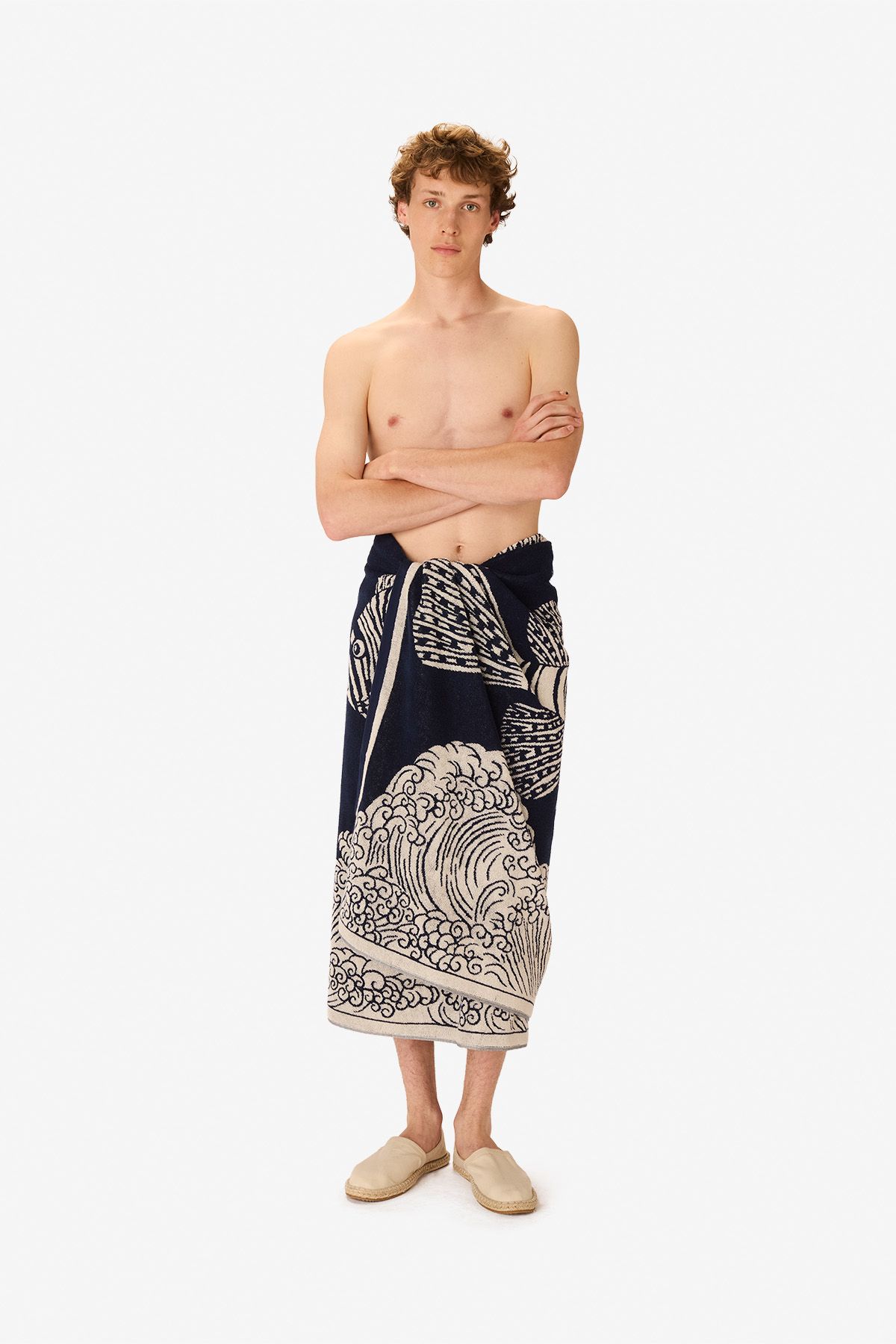 Beach Towel 100 - Poseidon - Navy