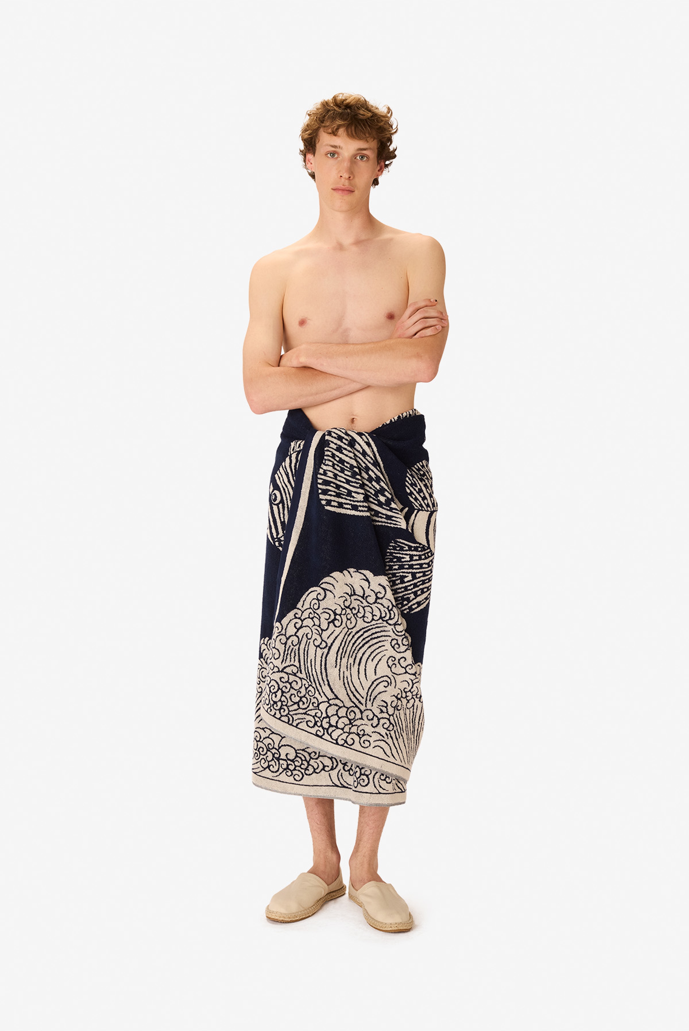 Beach Towel 100 - Poseidon - Navy