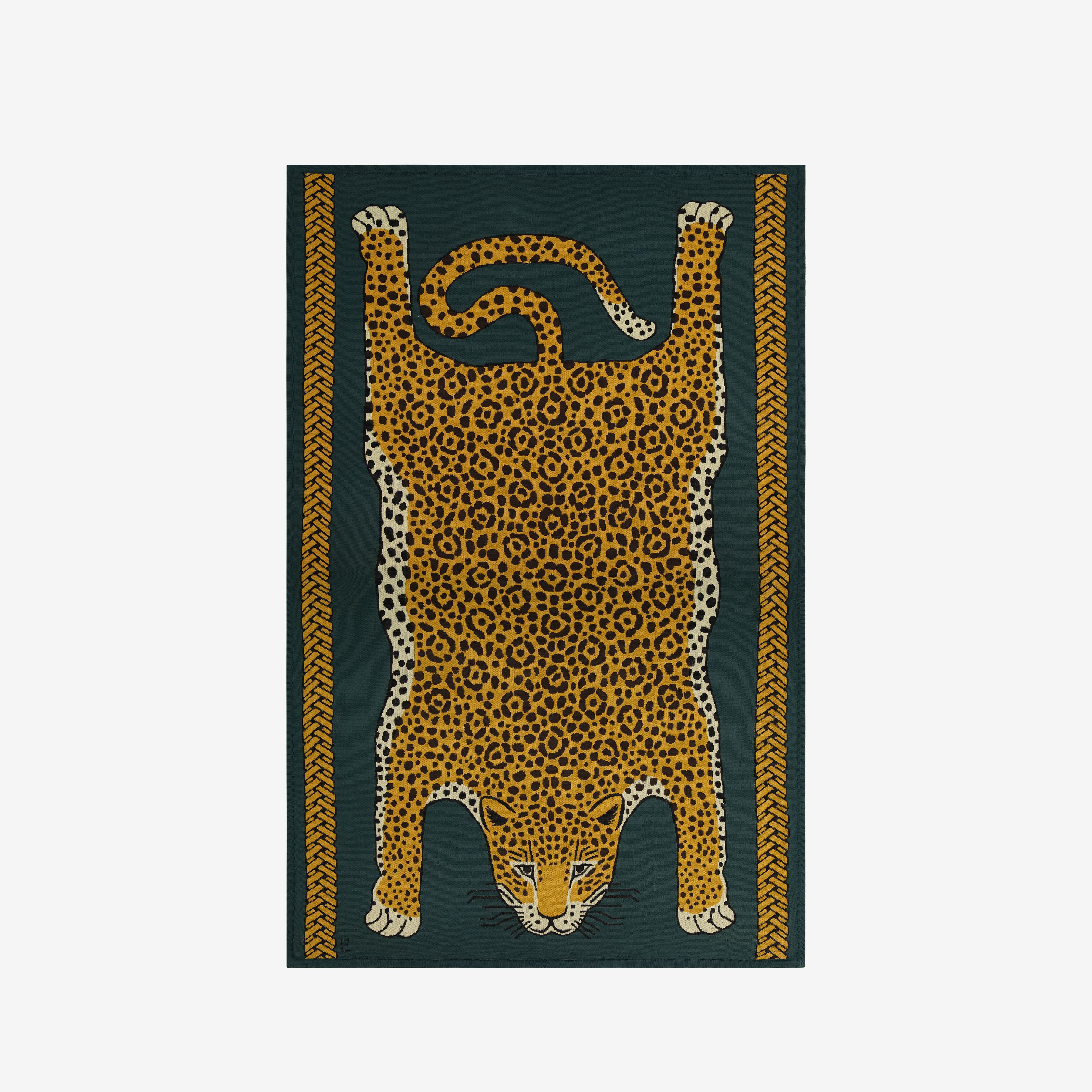 Blanket 130 - Leopard - Green
