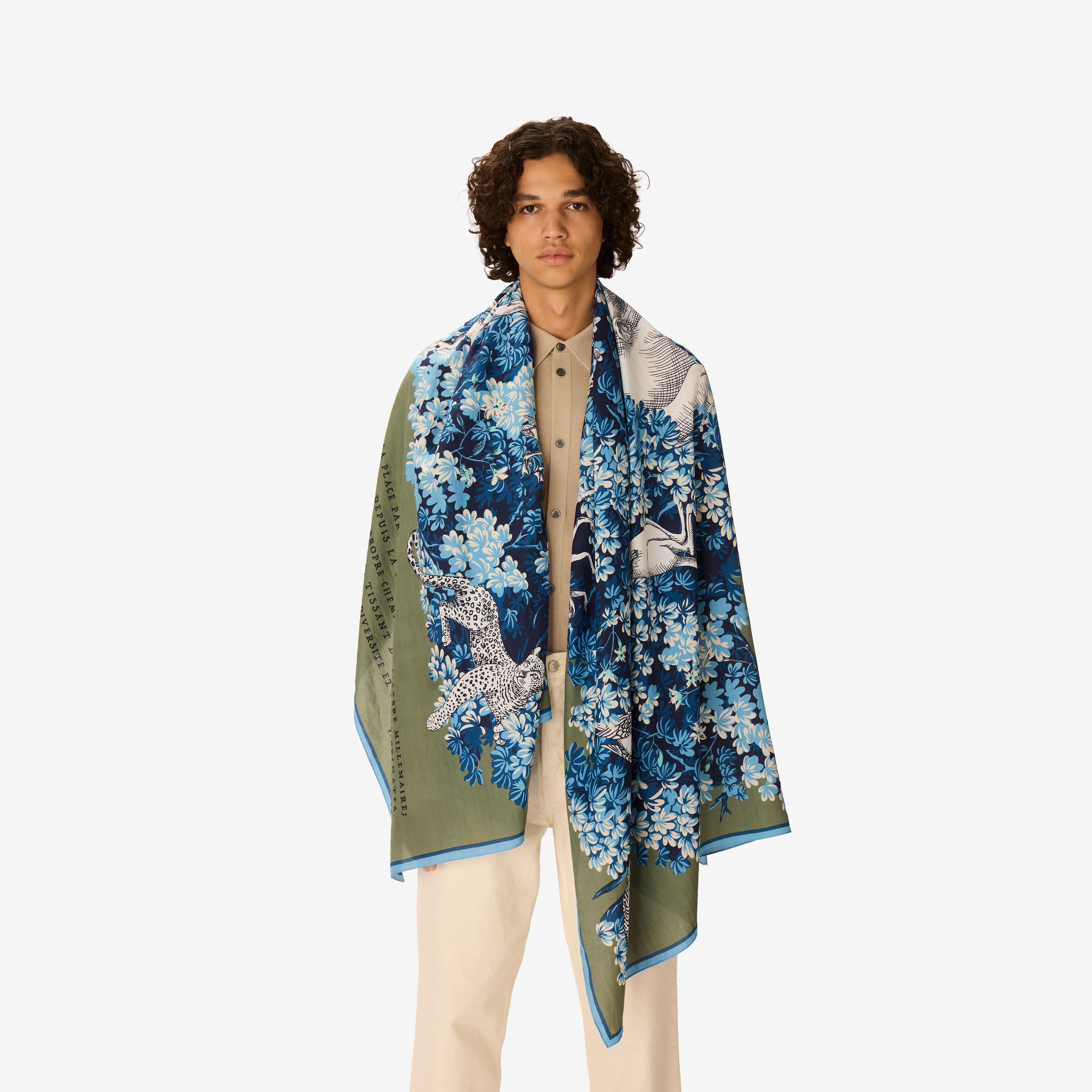 Scarf 100 - Bestiaire - Khaki