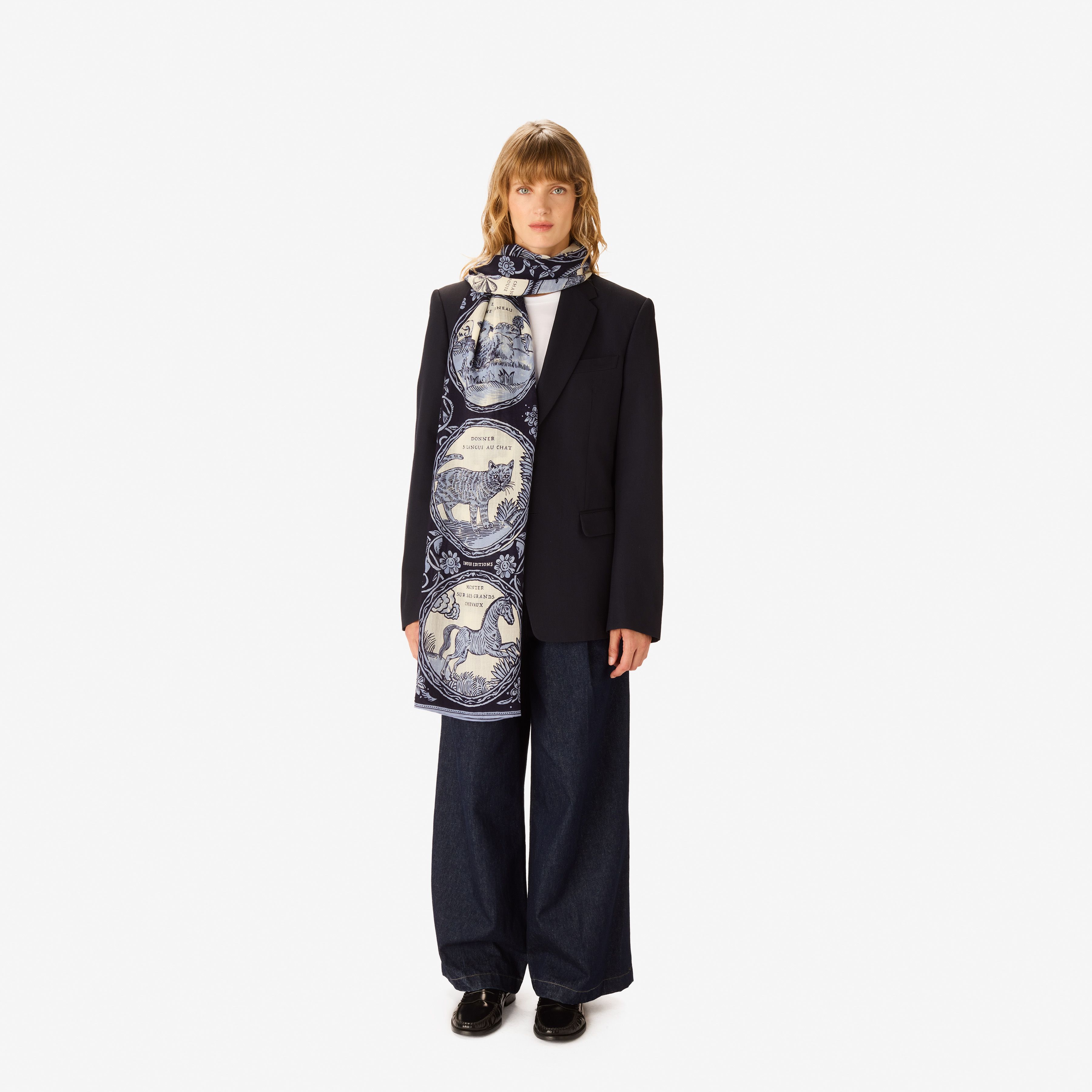 Scarf 70 - Chance Inoui - Navy