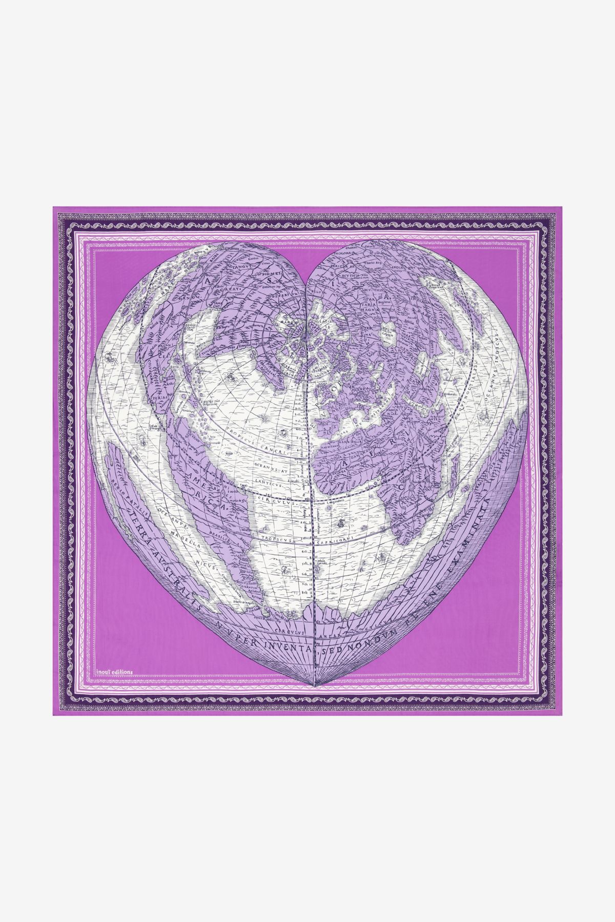 Square 100 - Mappemonde - Purple