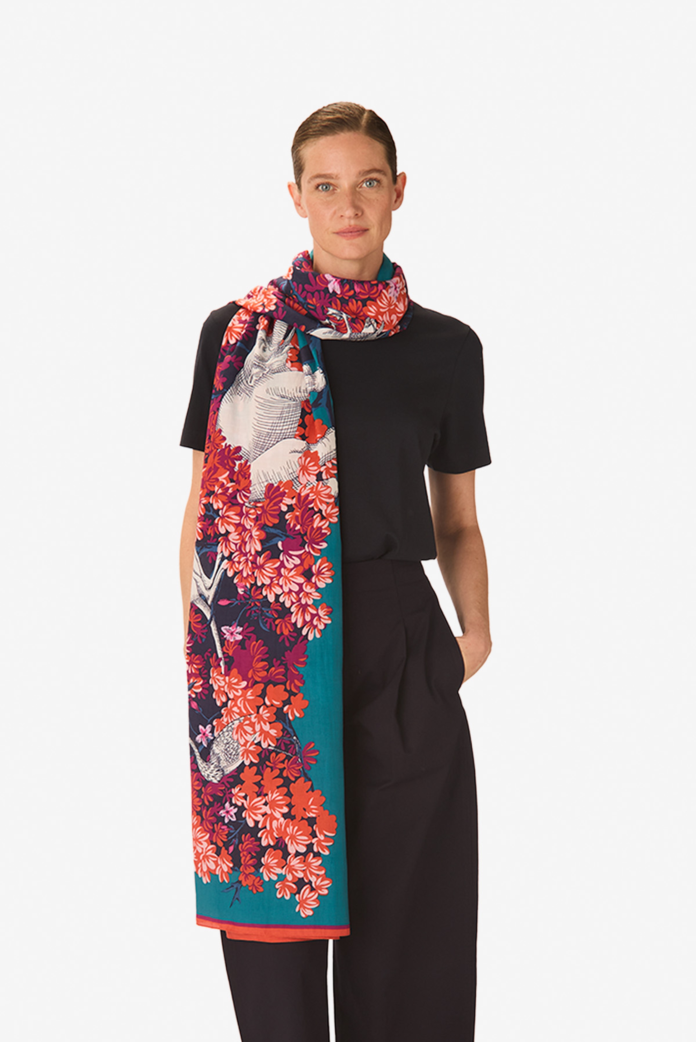 Scarf 100 - Bestiaire - Pink