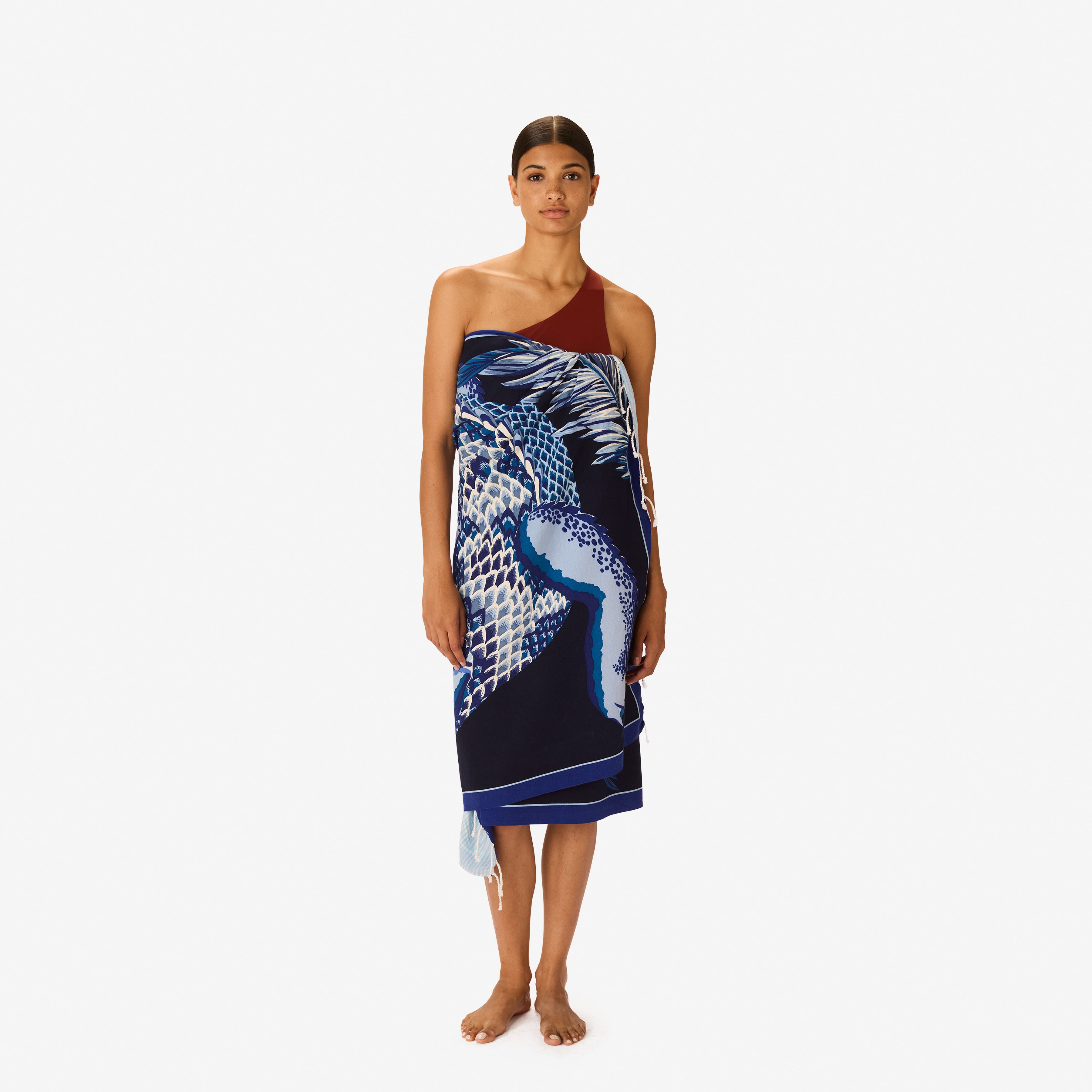 Fouta Towel 100 - Croco - Navy