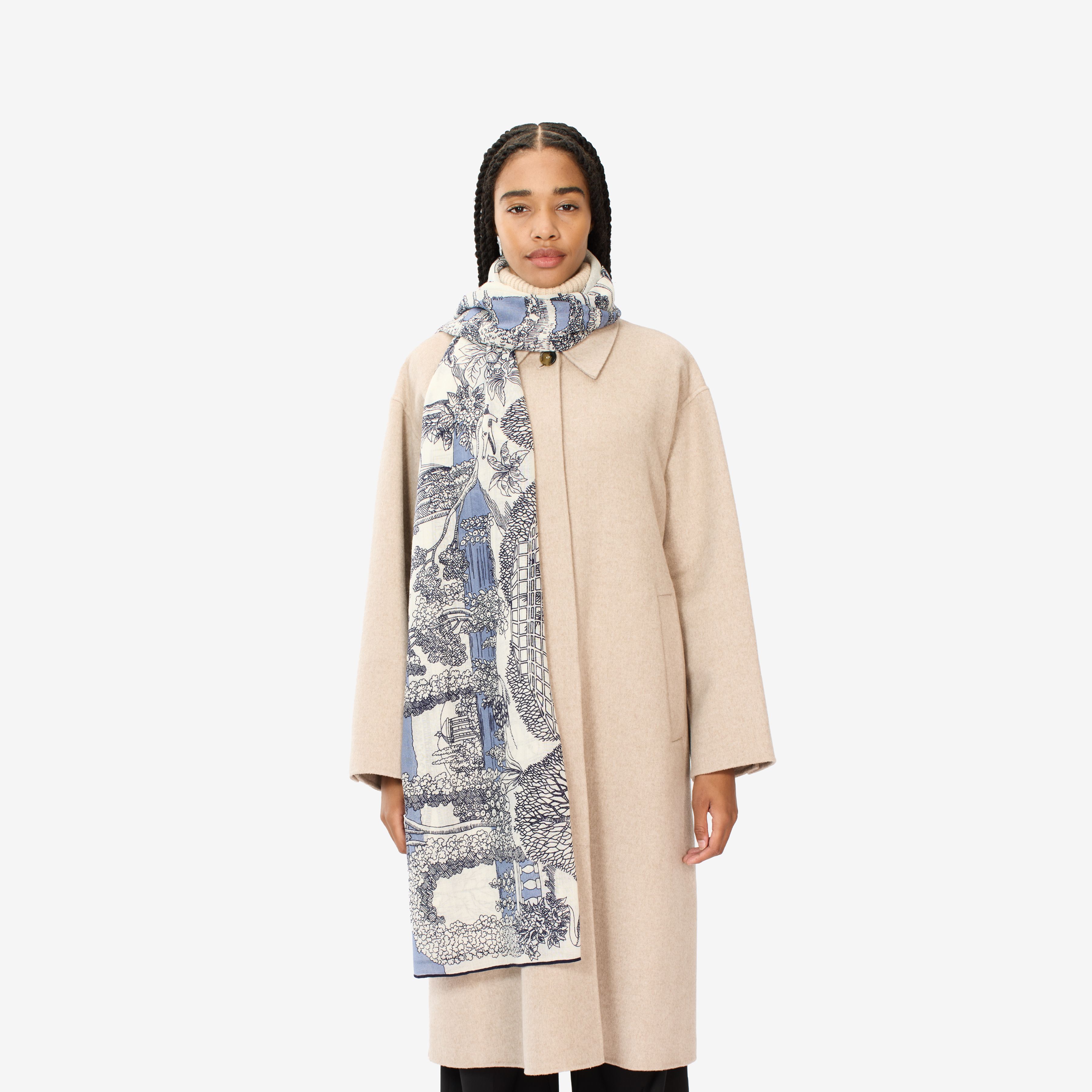 Scarf 100 - Quatre Saisons - Blue