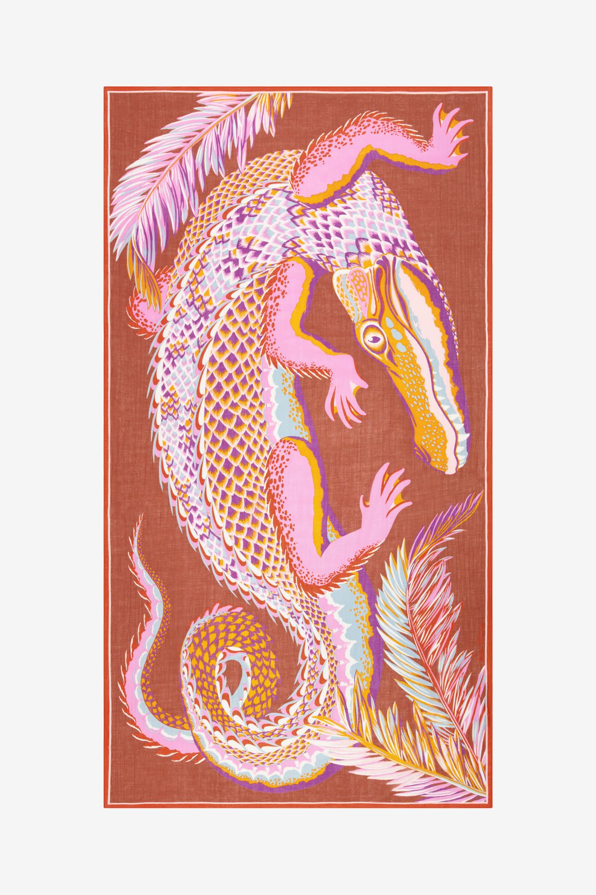 Scarf 100 - Croco - Caramel