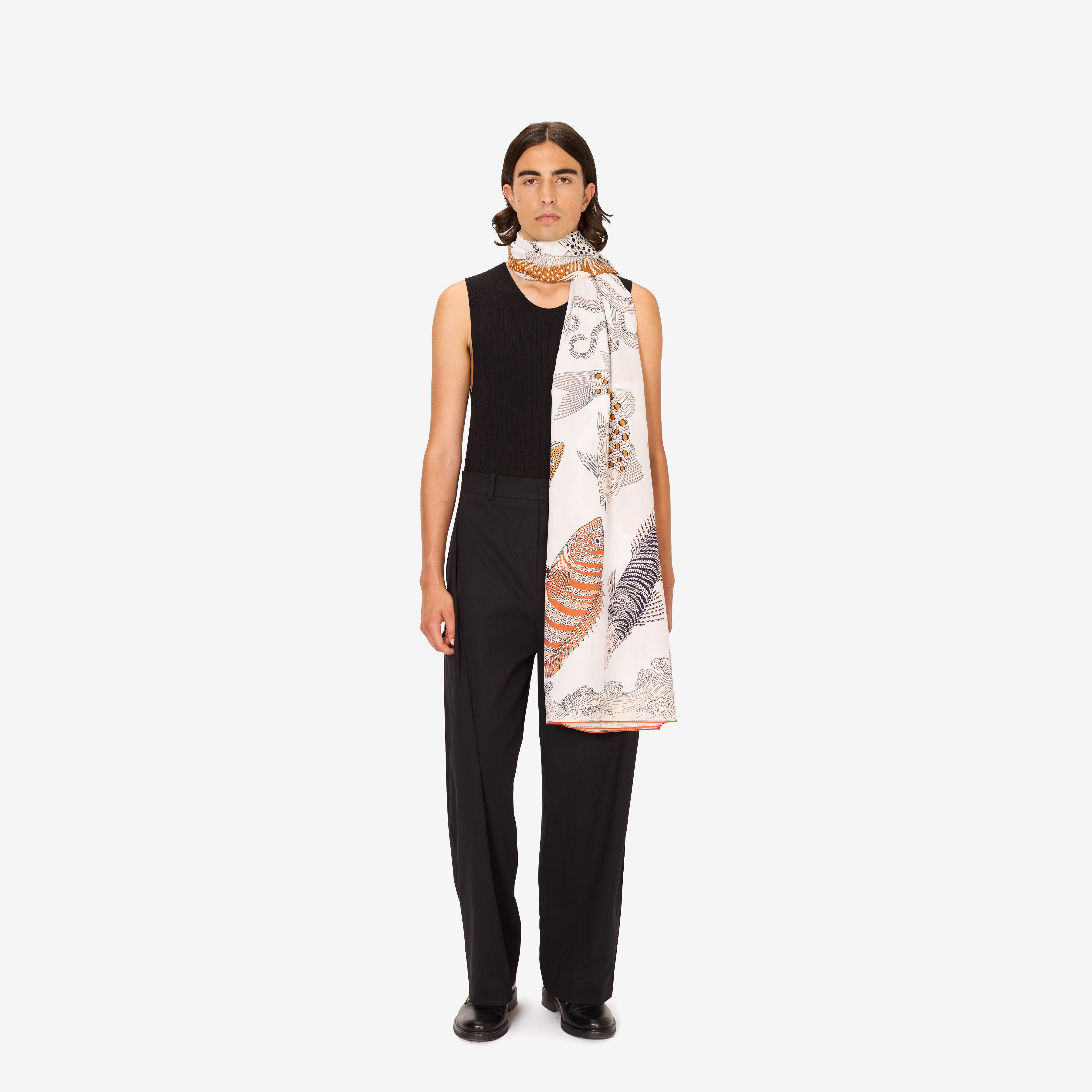 Scarf 100 - Poseidon - Natural