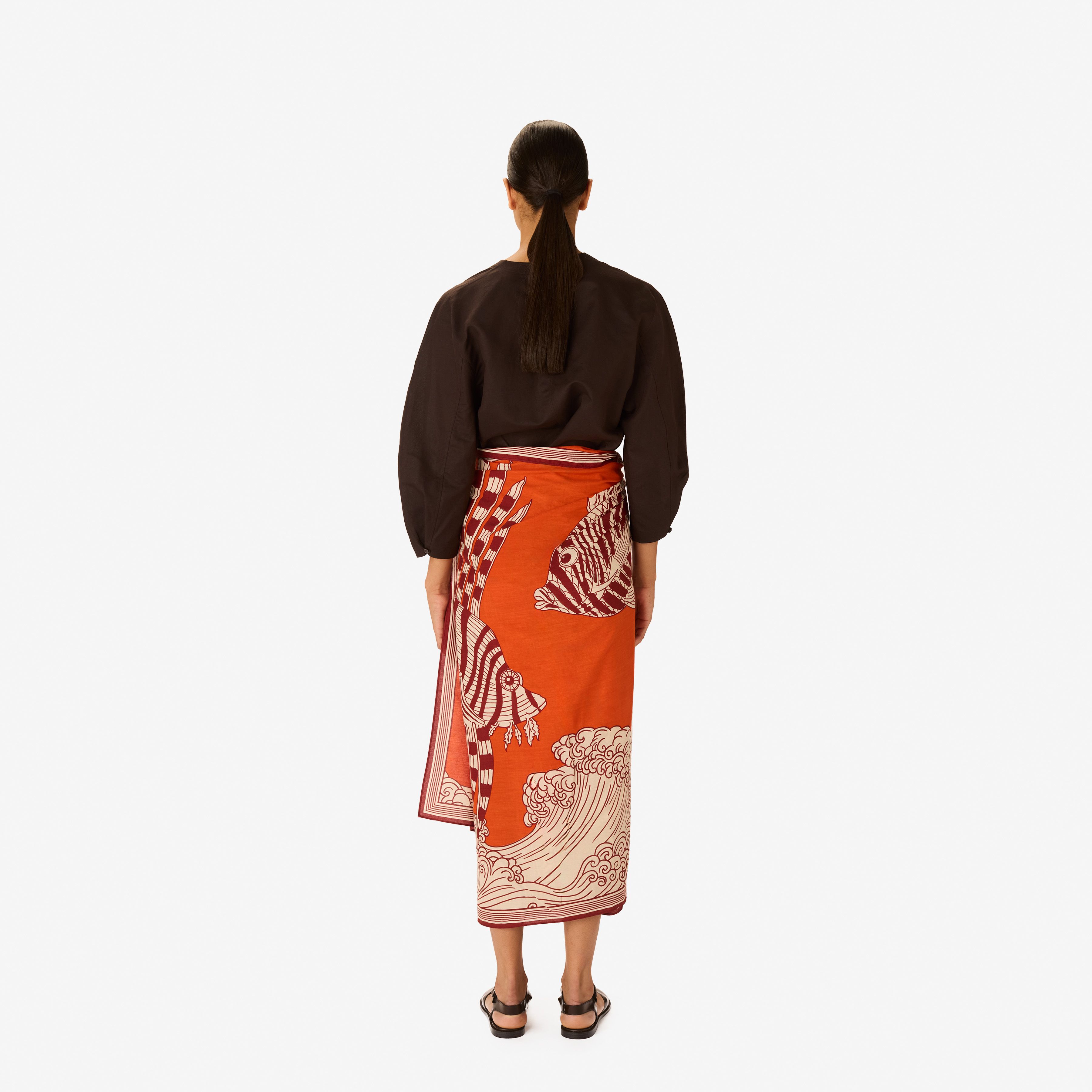 Scarf 100 - Vague - Orange