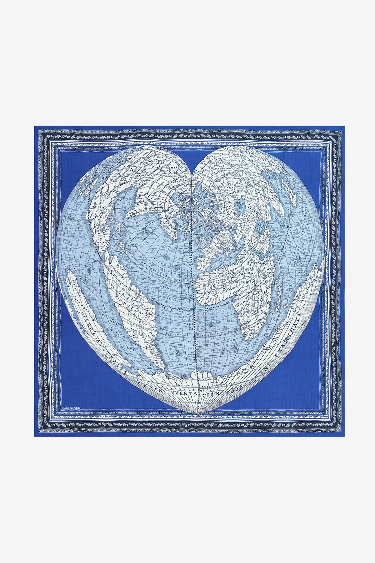 Square 130 - Mappemonde - Blue